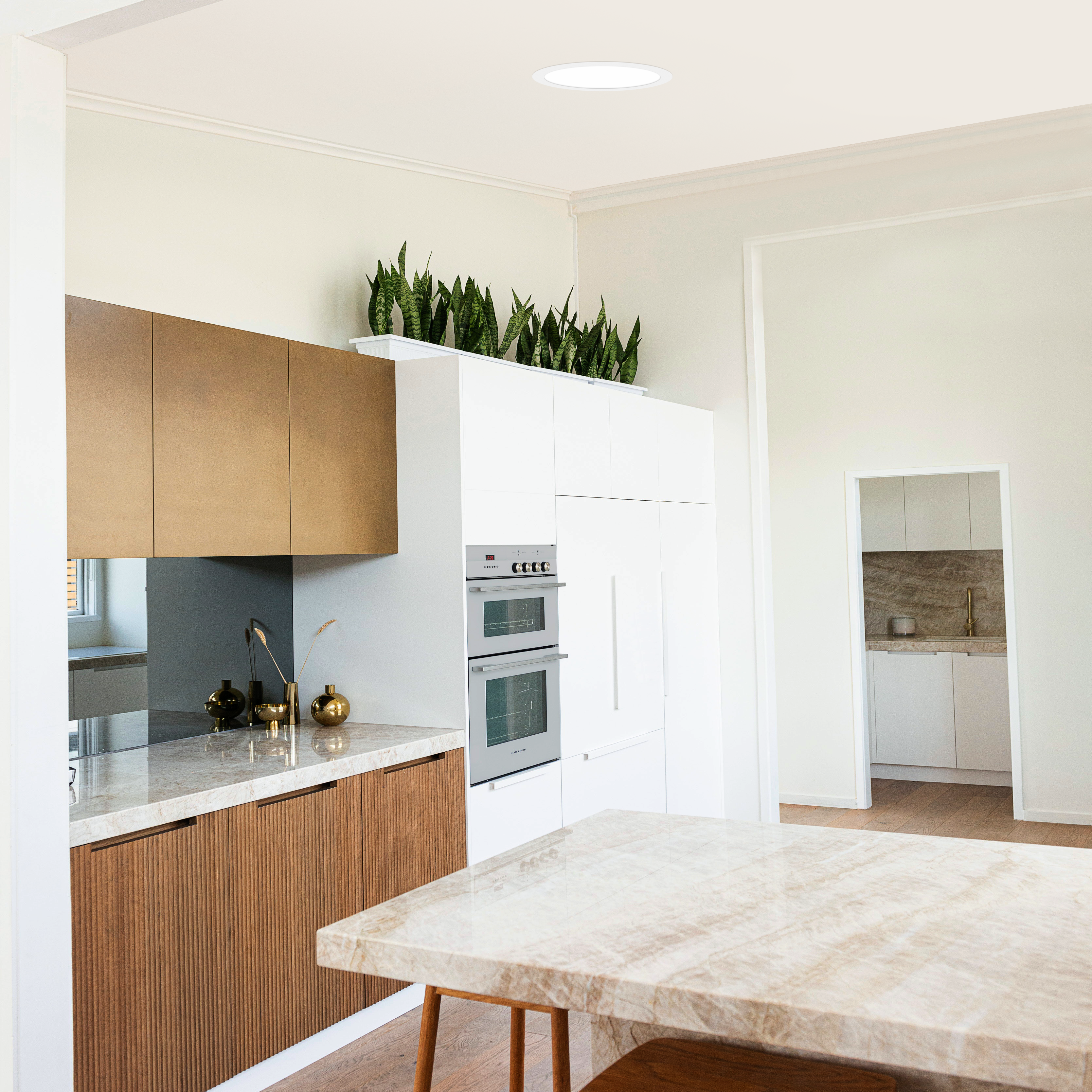 Downlight LED empotrable INSPIRE EXTRAFLAT blanco redondo ø30 cm 3700 lm 30 W 4000K CRI 89-80 luz natural y fiel IP20 - Foco LED empotrado para techos - 7