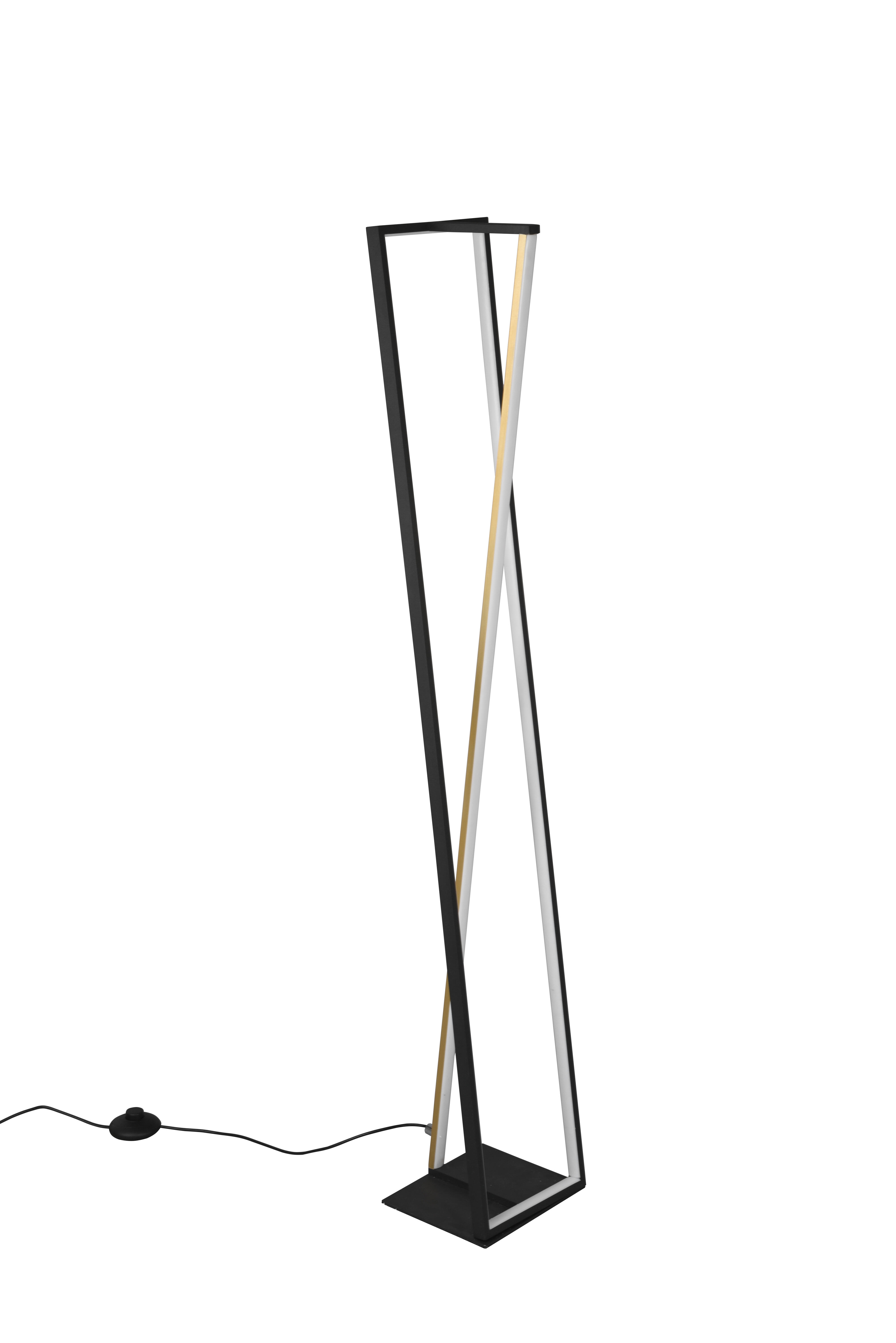 Lámpara de pie edge negro color luz regulable 124 cm alto