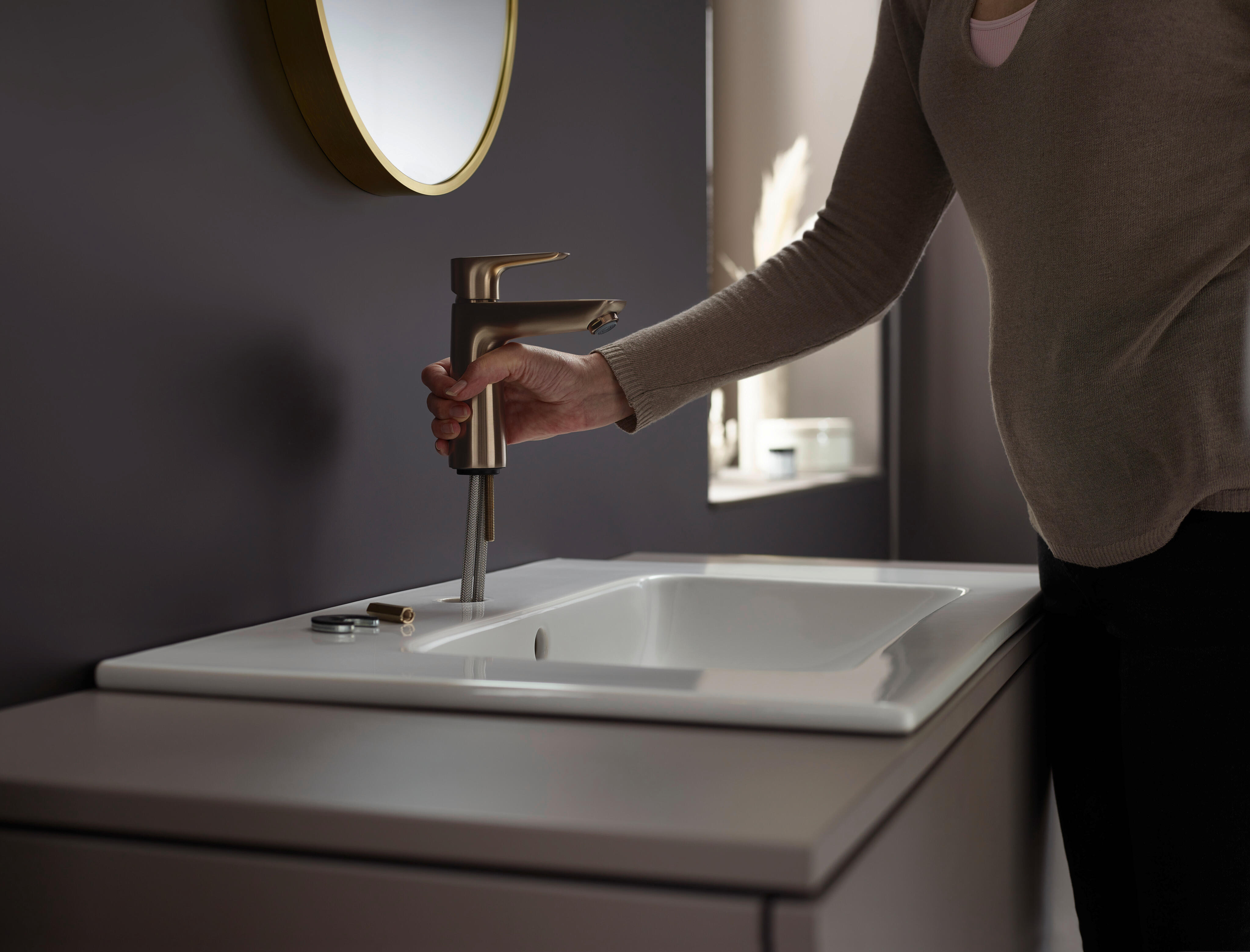 Mitigeur de lavabo M bronze, Talis e eco, HANSGROHE - 5