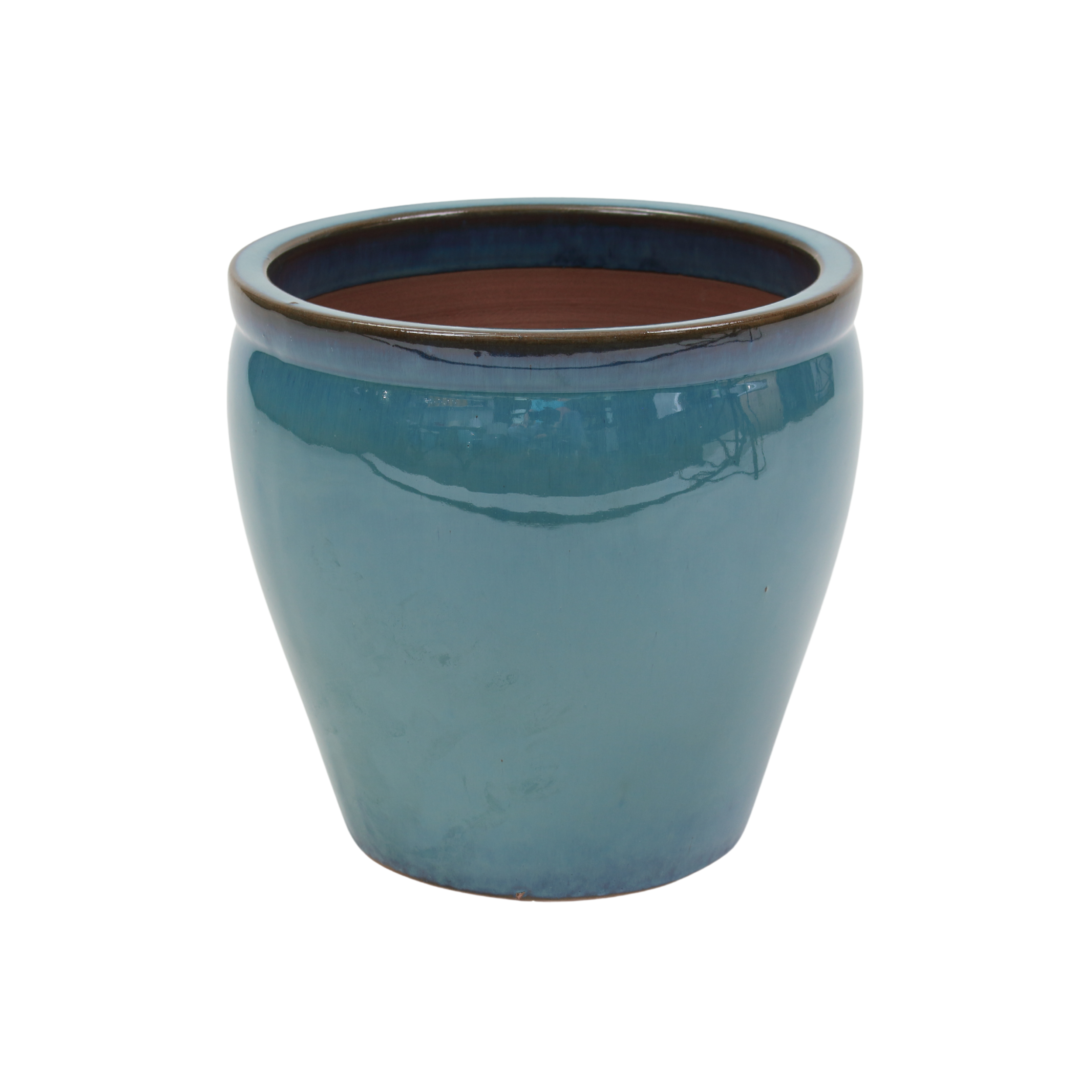 Donica szkliwiona śr.26cm mrozoodporna zielona Cermax