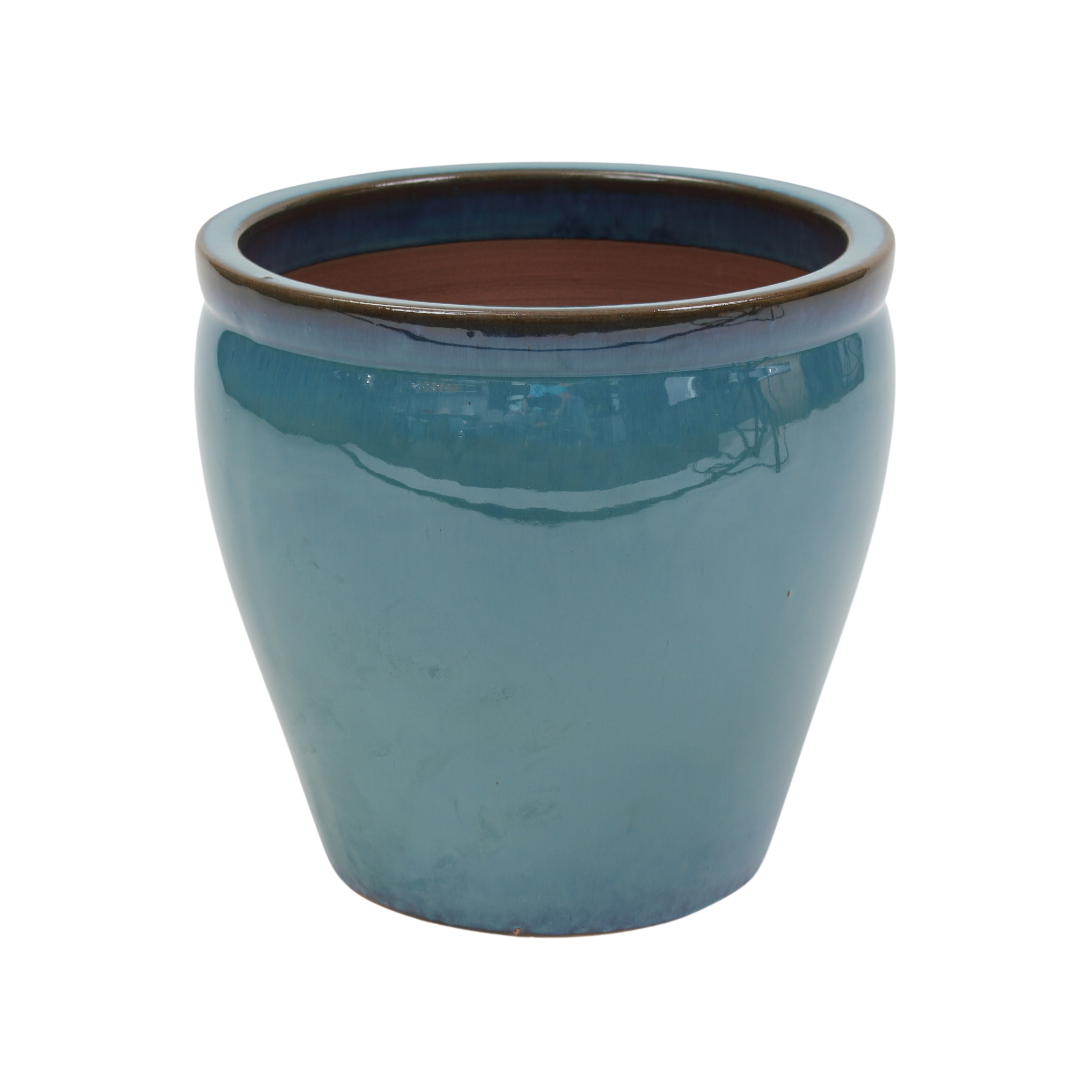 Donica szkliwiona śr.33cm mrozoodporna zielona Cermax