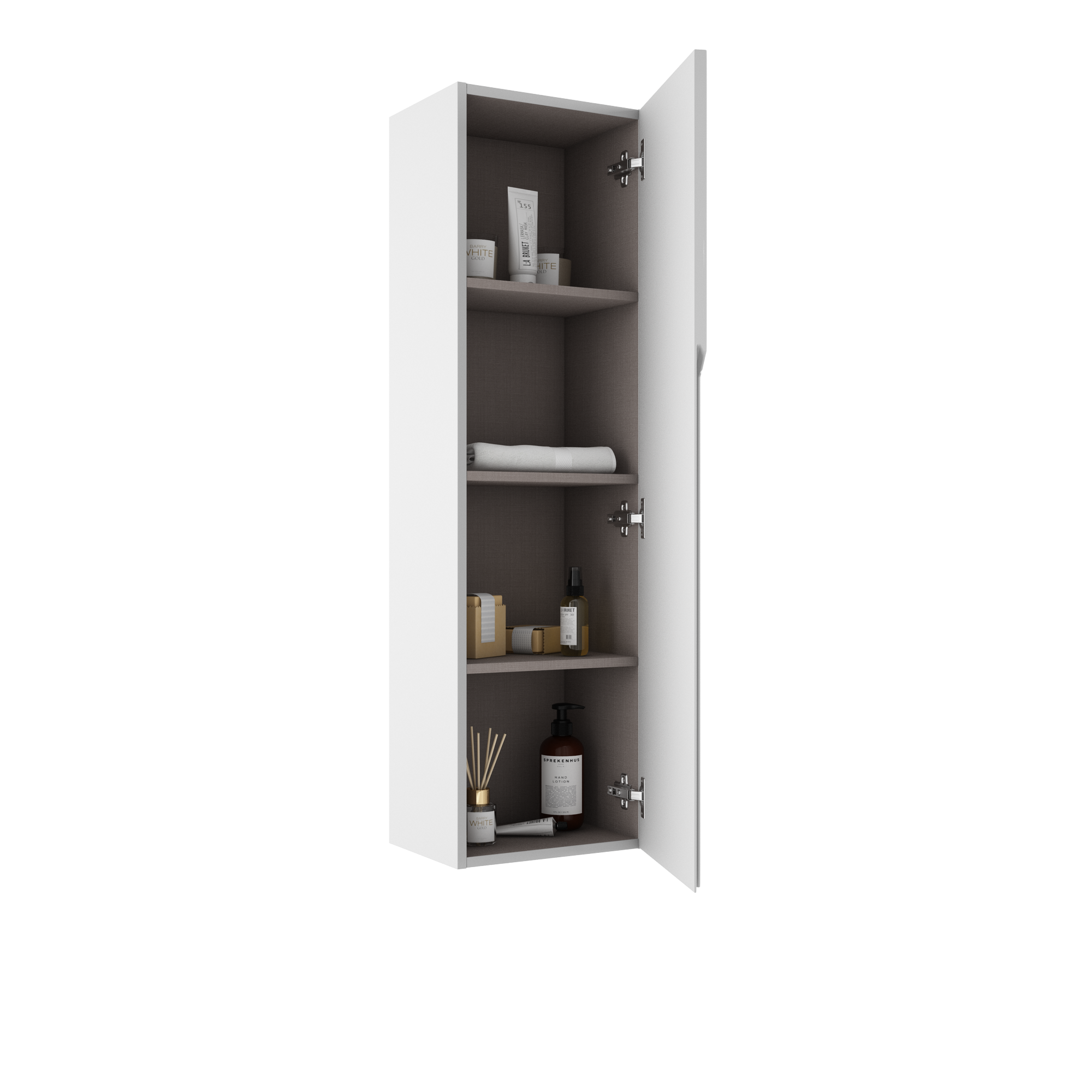 Móvel de arrumação para casa de banho 34,5x27x120 cm branco Visobath Iris - 3