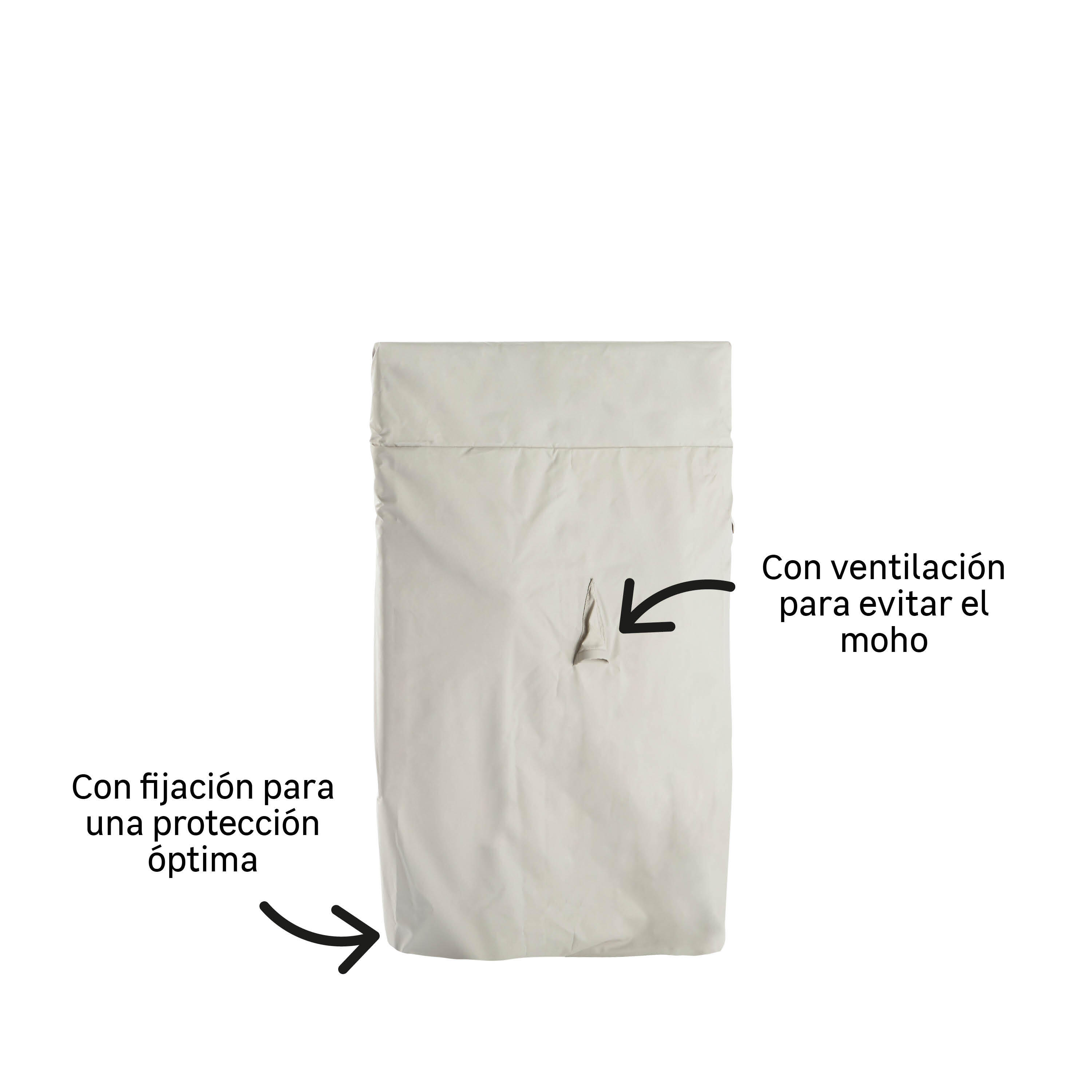 Funda protectora para mobiliario de jardín set naterial prisma 93x25x105 cm