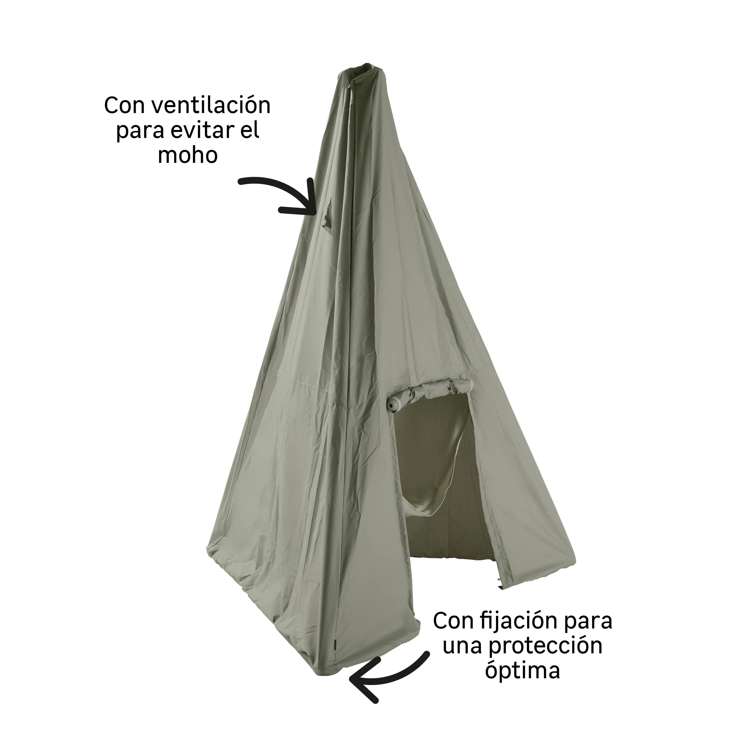 Funda protectora para mobiliario de jardín naterial prisma 203x203x274 cm