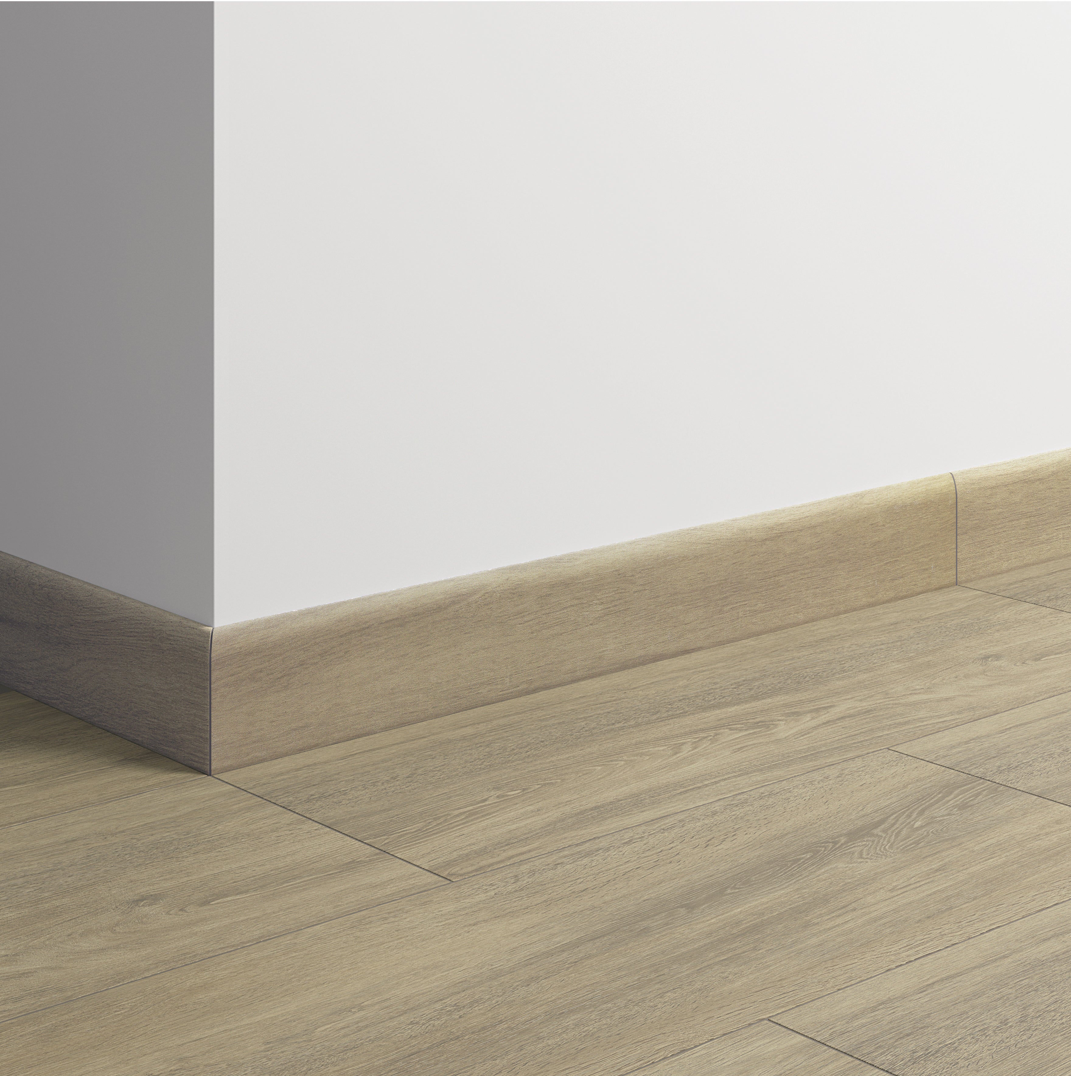 Lot de 2 plinthes Bois chêne naturel n°03, Ht.  x L. 60 cm, Ep.8 mm - 2