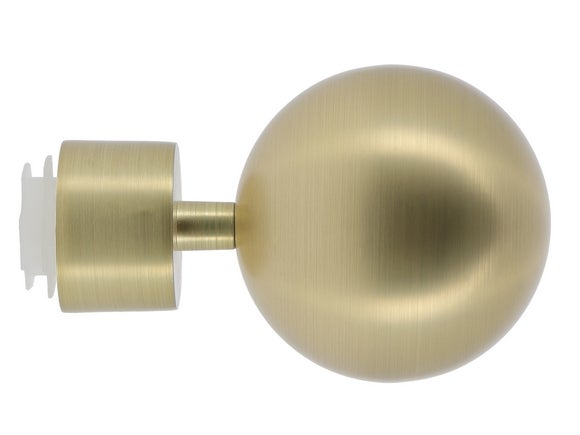 Terminal para barras de cortina bola oro mate 28 mm