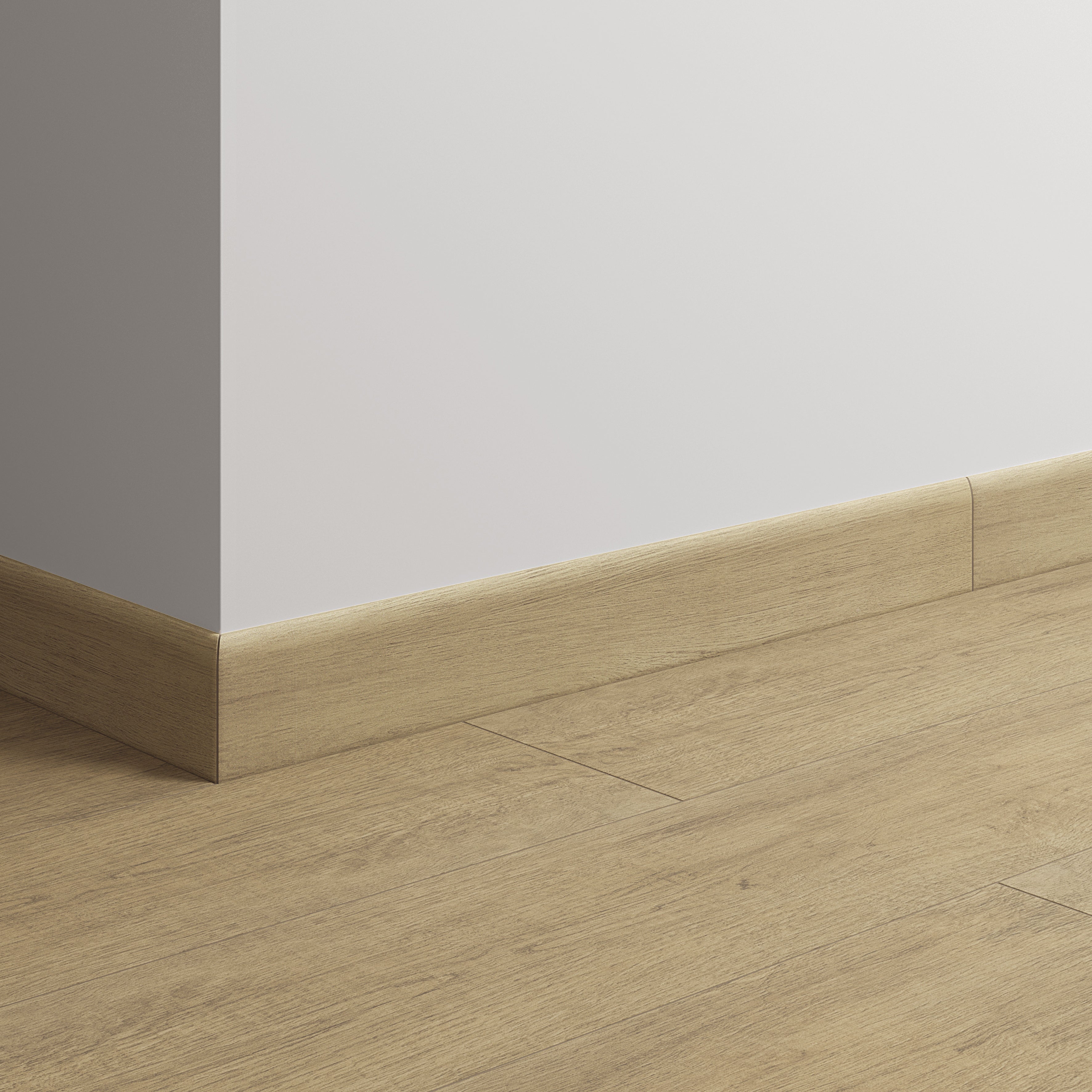 Lot de 2 plinthes carrelage Bois naturel n°75, Ht.  x L. 60 cm, Ep.8 mm - 2