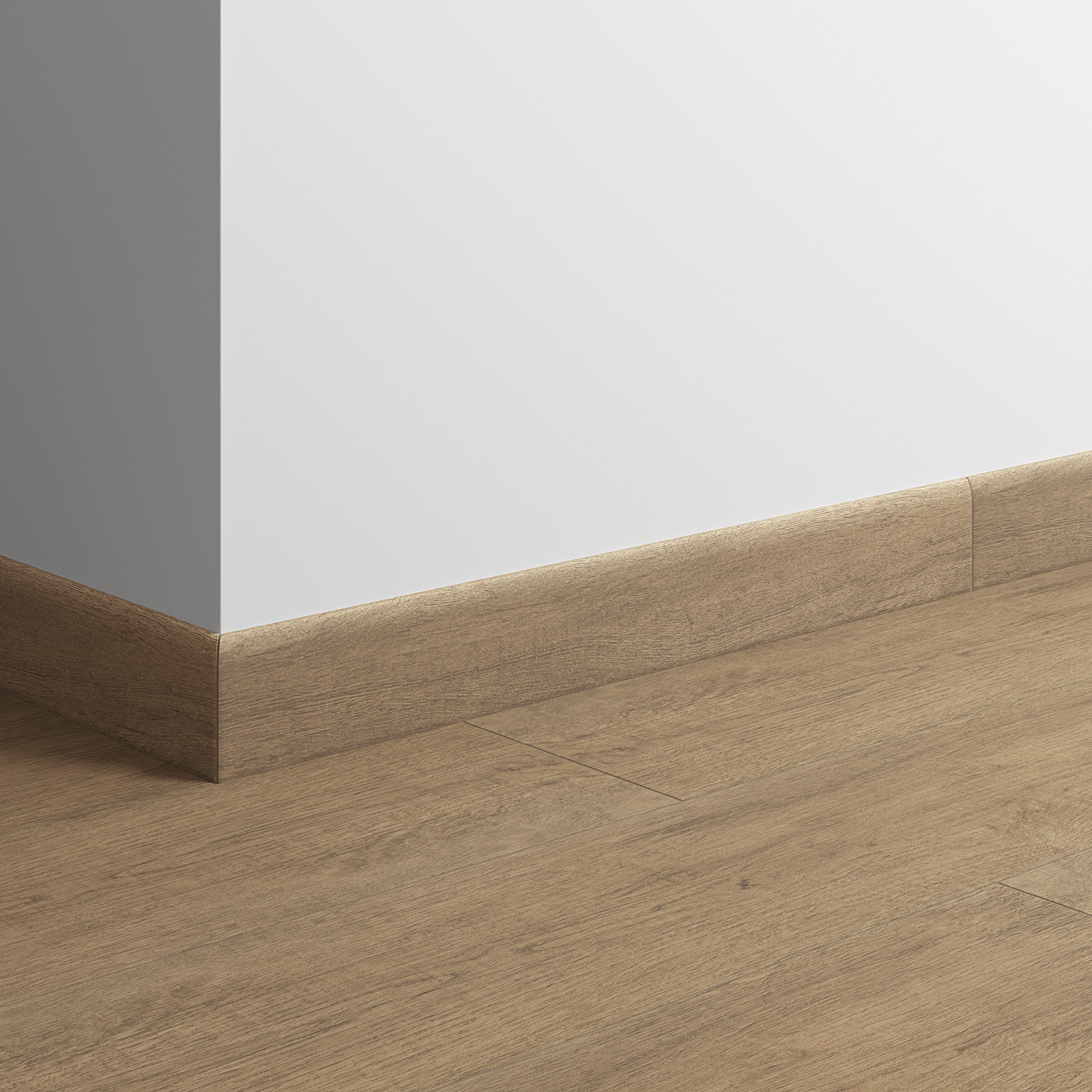 Lot de 2 plinthes Bois noyer n°58, Ht.  x L. 60 cm, Ep.8 mm - 2