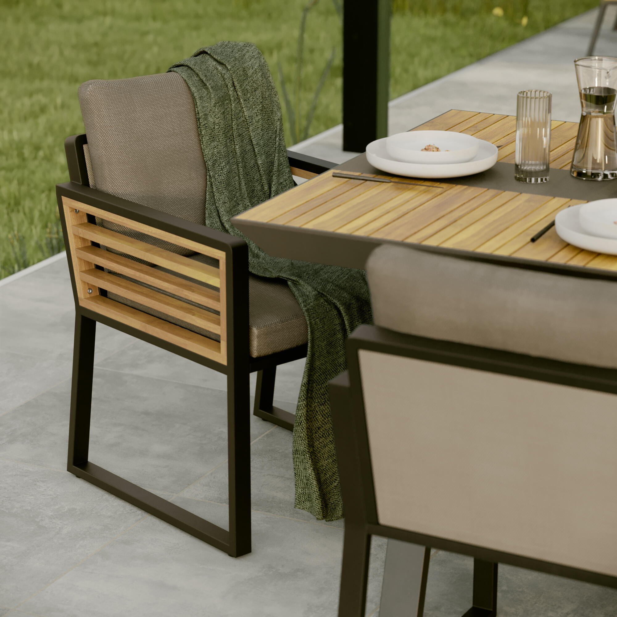 Fotel ogrodowy Ionis szary Naterial - 4