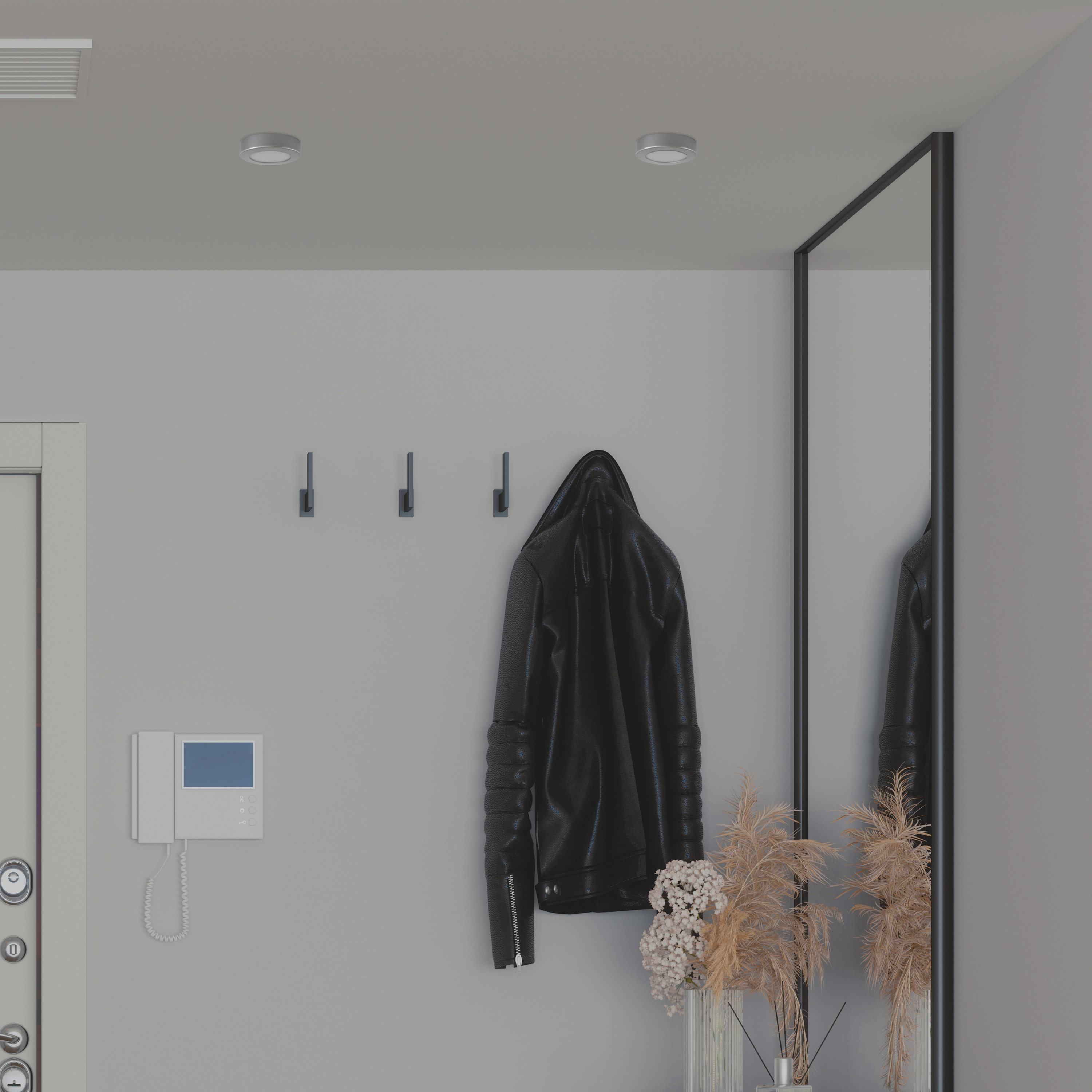 Downlight LED de superficie INSPIRE PP gris redondo ø12 cm 1160 lm 9 W 4000K CRI 89-80 luz natural y fiel IP20 - Foco LED de superficie para techos - 2