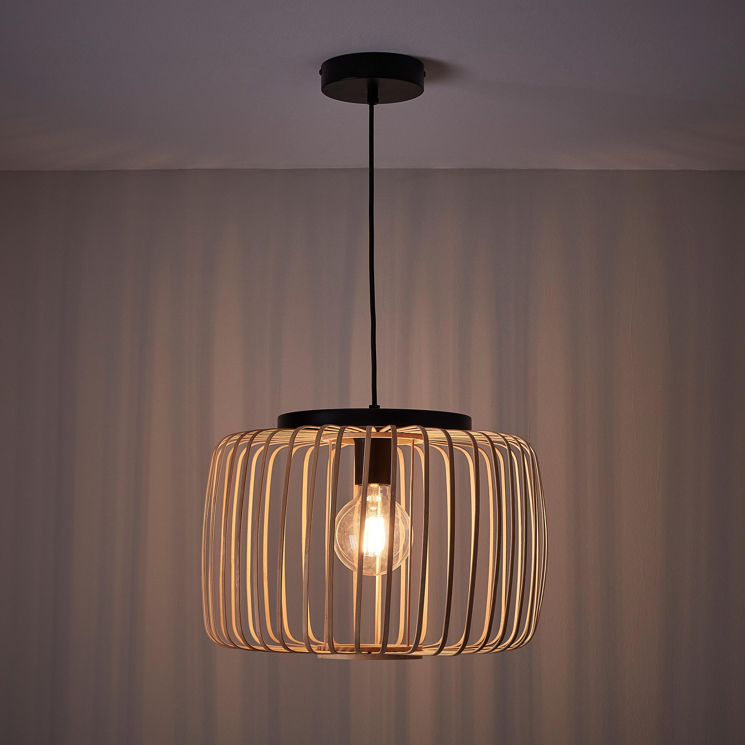 Suspension Pecan bambou, beige, Diam.38 cm INSPIRE, E27 - 4