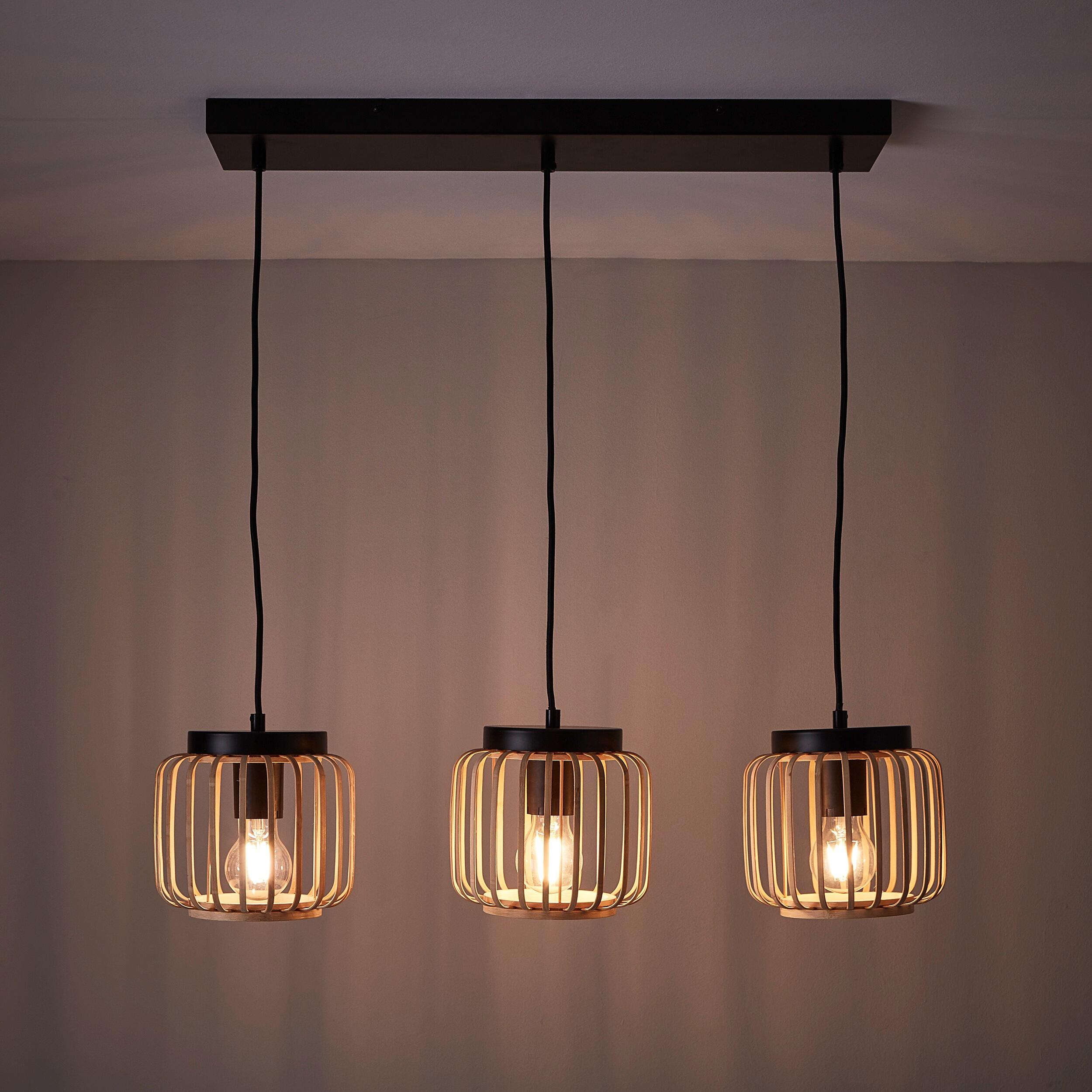 Suspension Pecan bambou bambou, beige, Diam.18 cm INSPIRE, E27 - 5