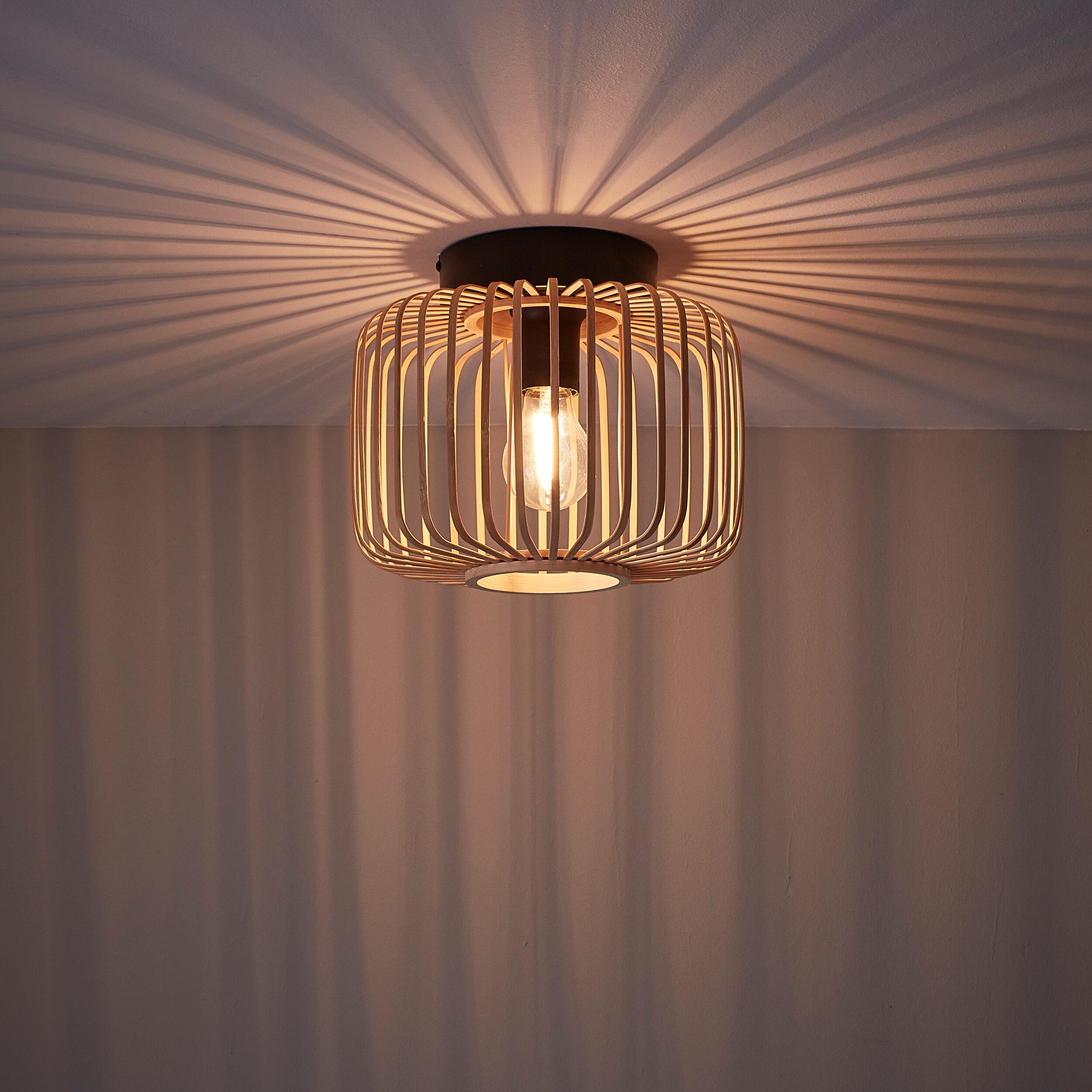 Plafonnier 1xE27, nature bambou INSPIRE Pécan D.28 cm - 2