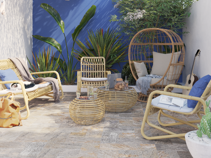 Muebles fibras naturales