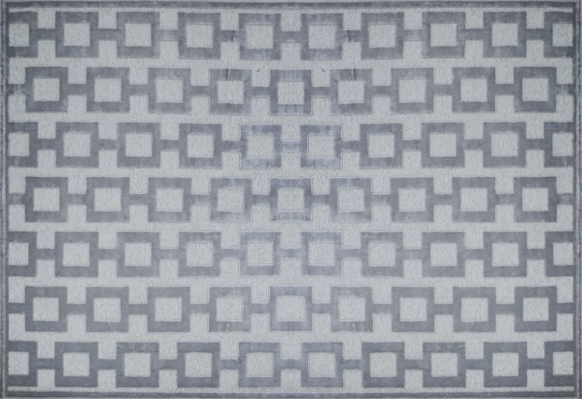 Alfombra viscosa bellagio cadeneta gris 133x190cm
