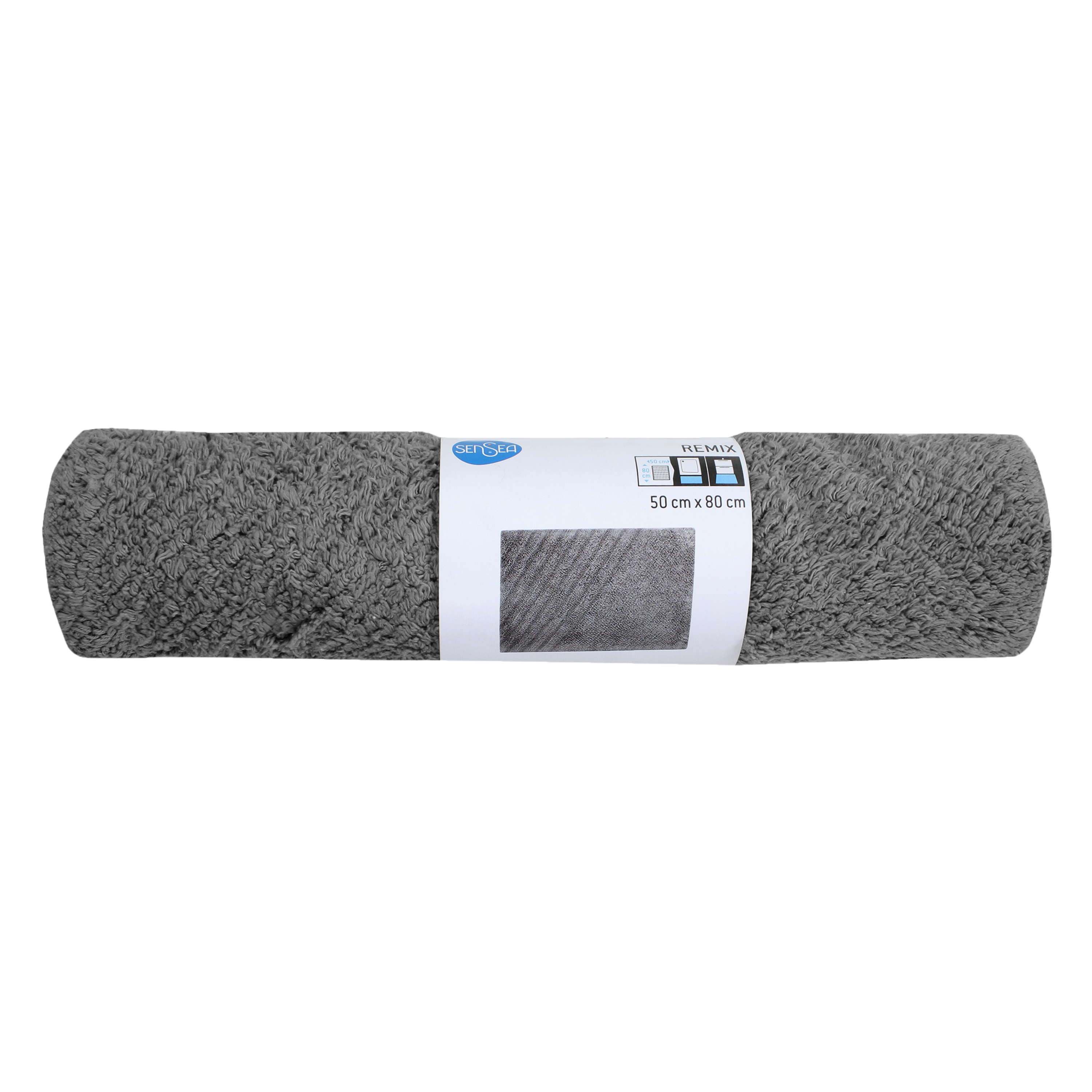 Tapis de bain l.50 x L.80 cm granit 3 Remix SENSEA - 5
