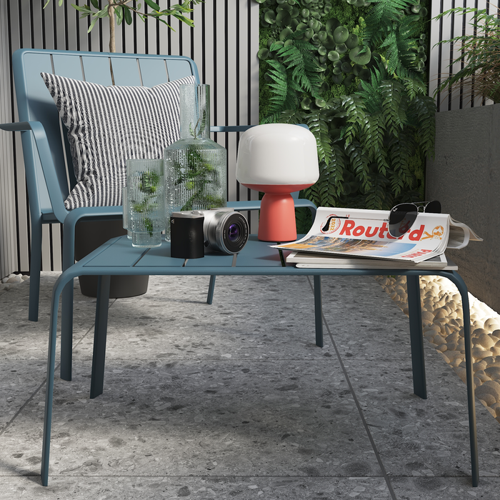 mesa de centro-jardim-terraço-alumínio-ágata-azul-idaho-material