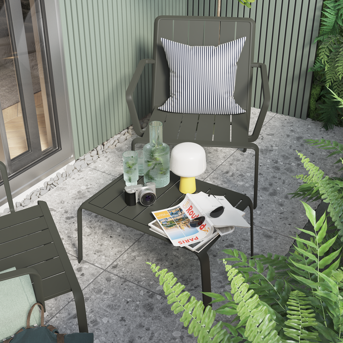mesa de jardim-terraço-jardim-alumínio-floresta-vert-idaho-material