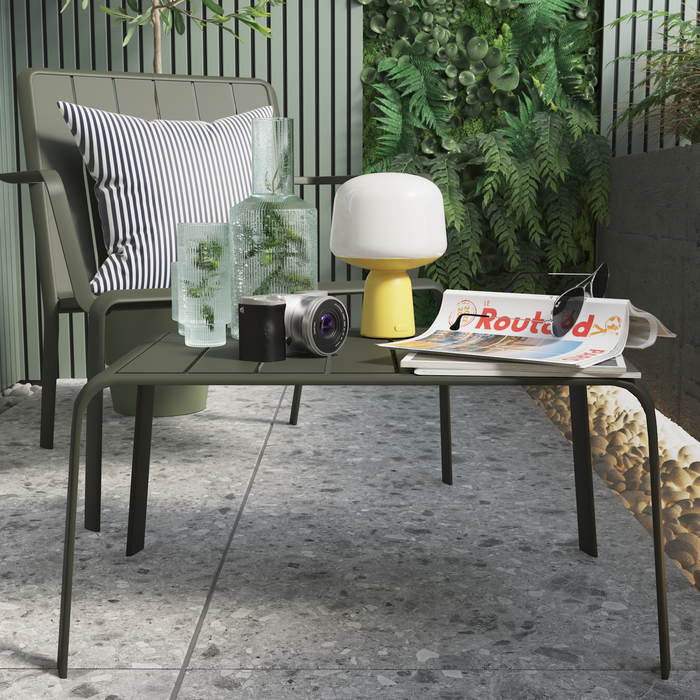 mesa de jardim-terraço-jardim-alumínio-floresta-vert-idaho-material