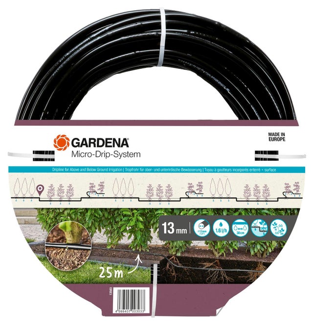 Extension de tuyau à goutteurs incorporés 25 m GARDENA 13503-20