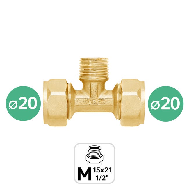 T TEE OTTONE GIALLO F.F. FEMMINA 1 RACCORDO TUBO ACQUA GIUNZIONE T TEE OTTONE GIALLO F.F. FEMMINA 1 RACCORDO TUBO ACQUA GIUNZIONE