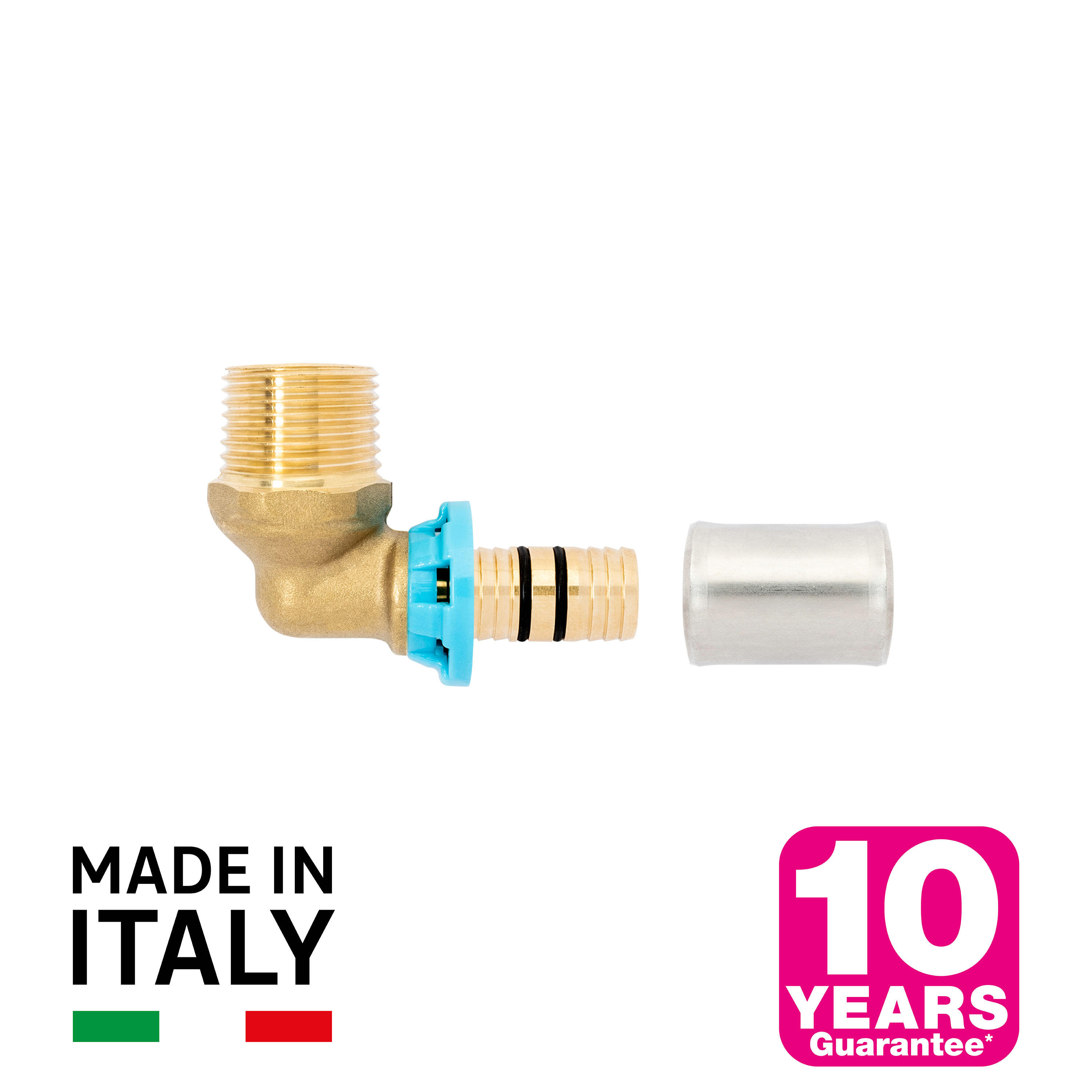 Coude à sertir multicouche ⌀ 16 M15x21 (1/2