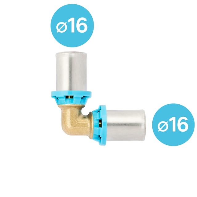Coude à sertir multicouche ⌀ 16, Equation
