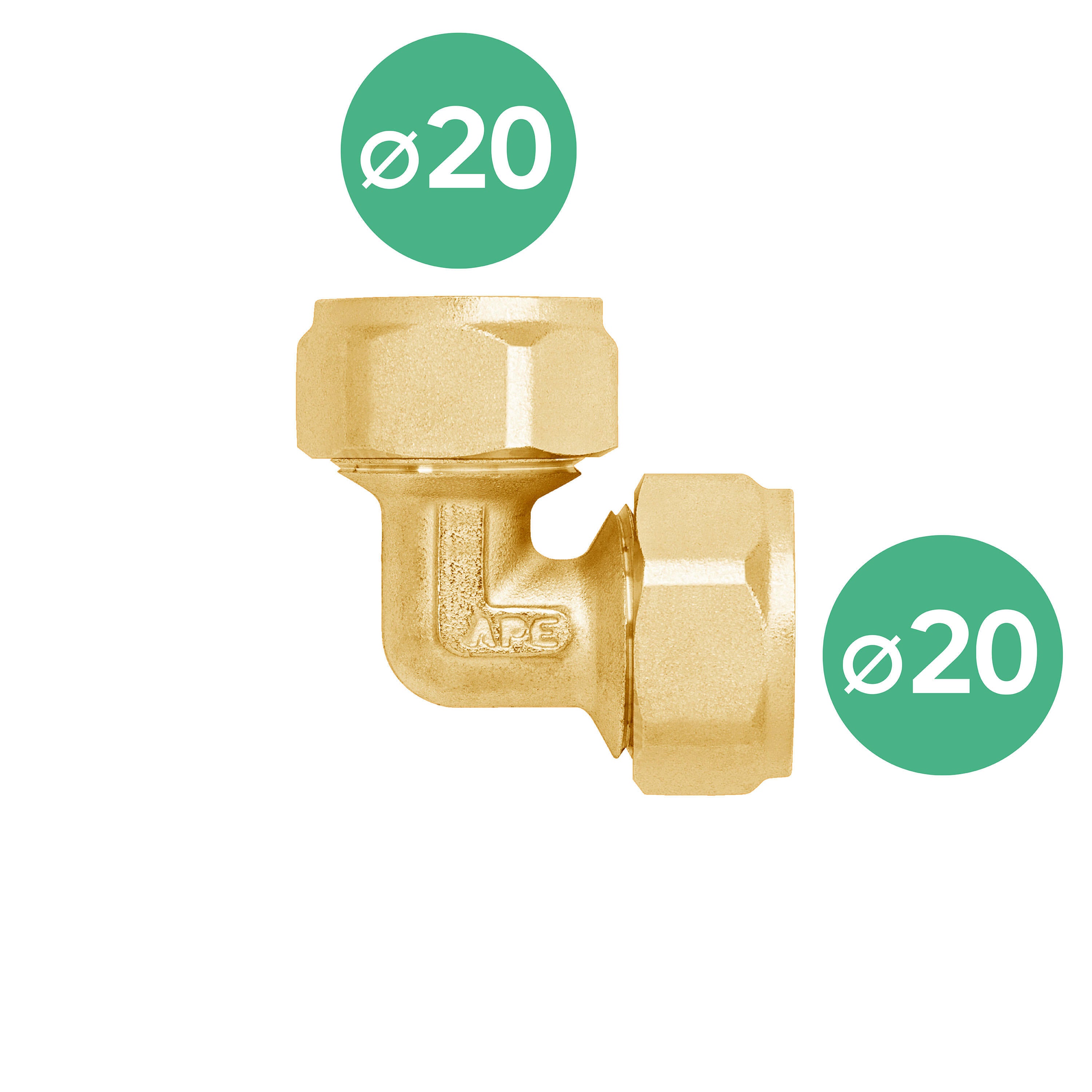 Kolanko do rur wielowarstwowych 20 mm EQUATION