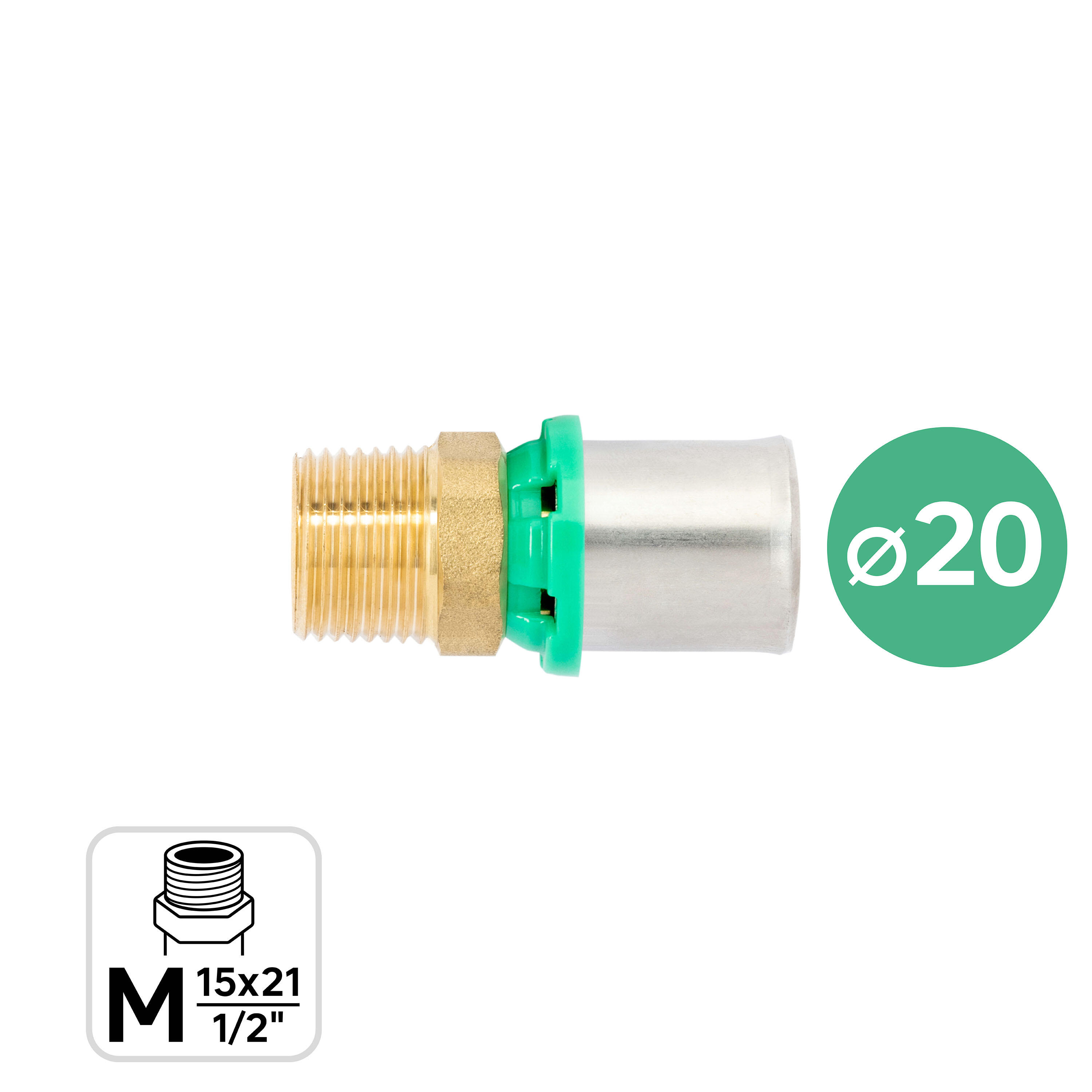 Złączka 20 mm GZ 1/2" EQUATION