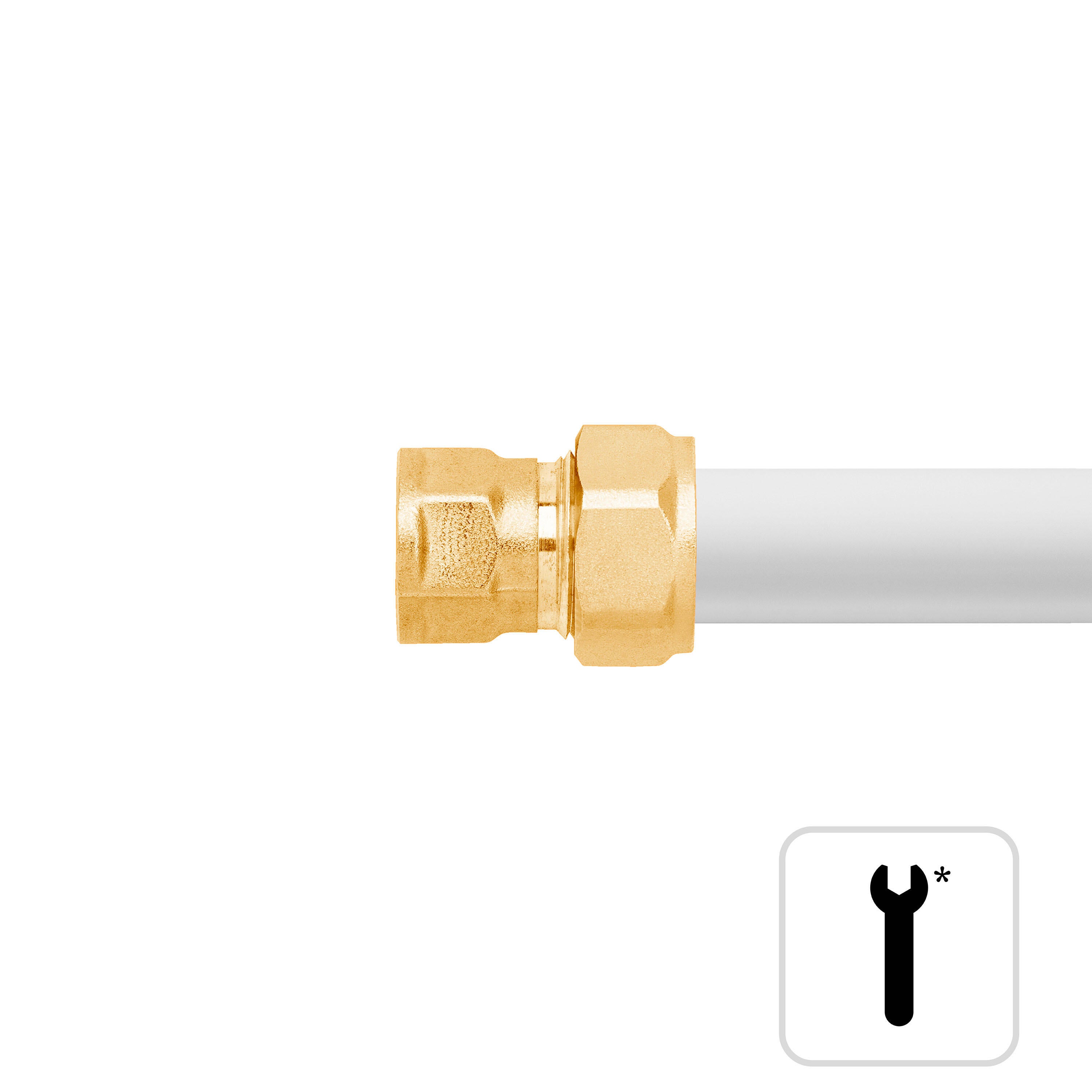 Raccordo per tubo 180° EQUATION in ottone F1/2