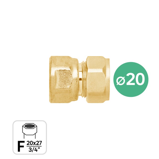 Raccord à compression multicouche ⌀ 20 F20x27 (3/4