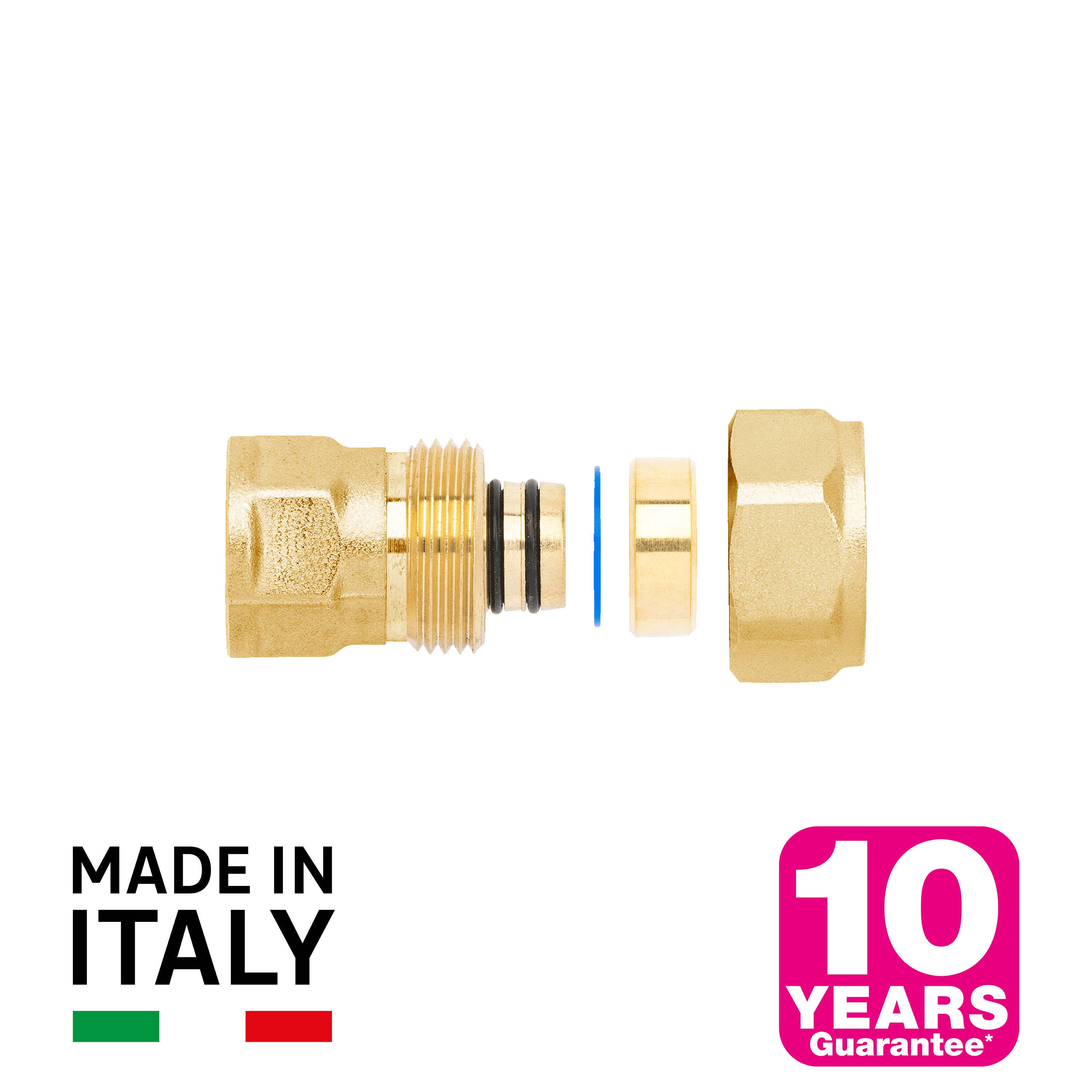 Raccordo per tubo 180° EQUATION in ottone F1/2