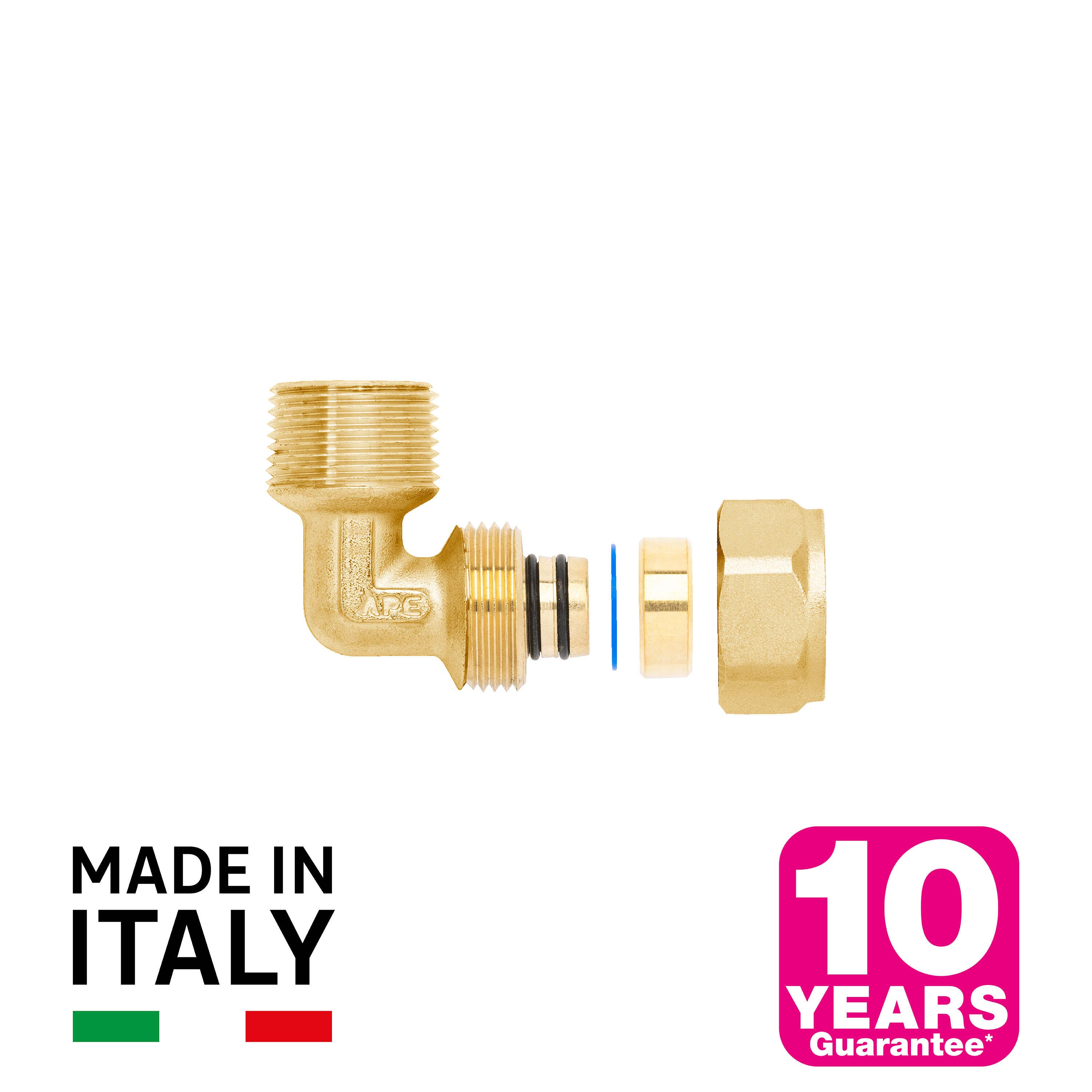 Coude à compression multicouche ⌀ 20 M20x27 (3/4