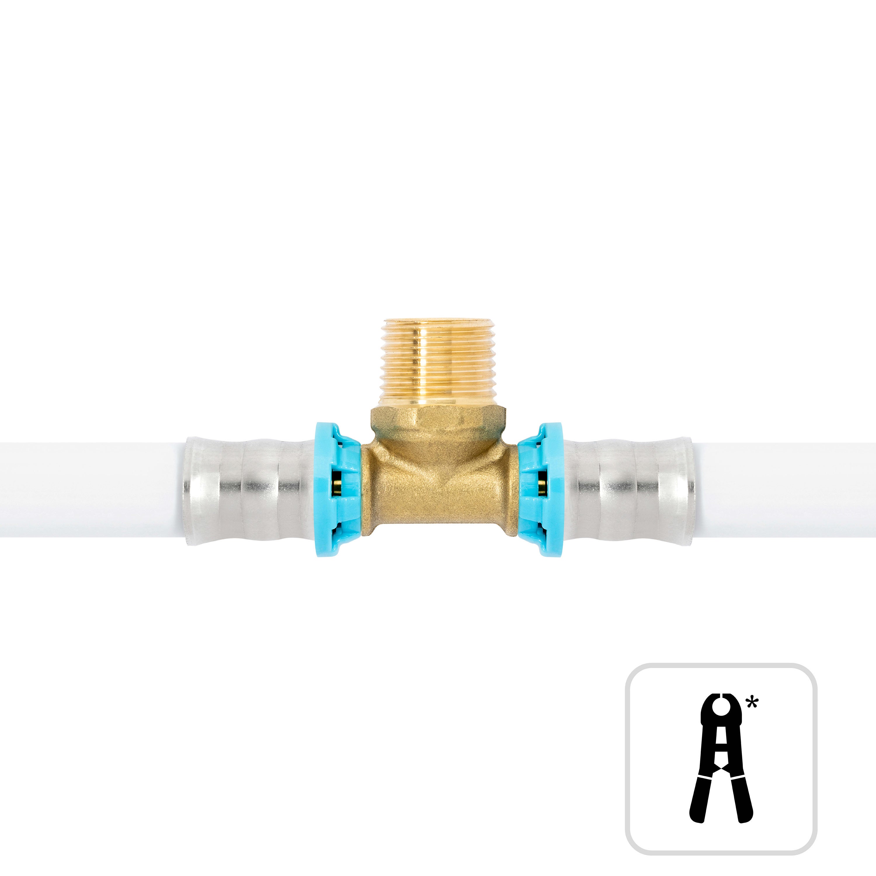 Té à sertir multicouche ⌀ 16 M15x21 (1/2