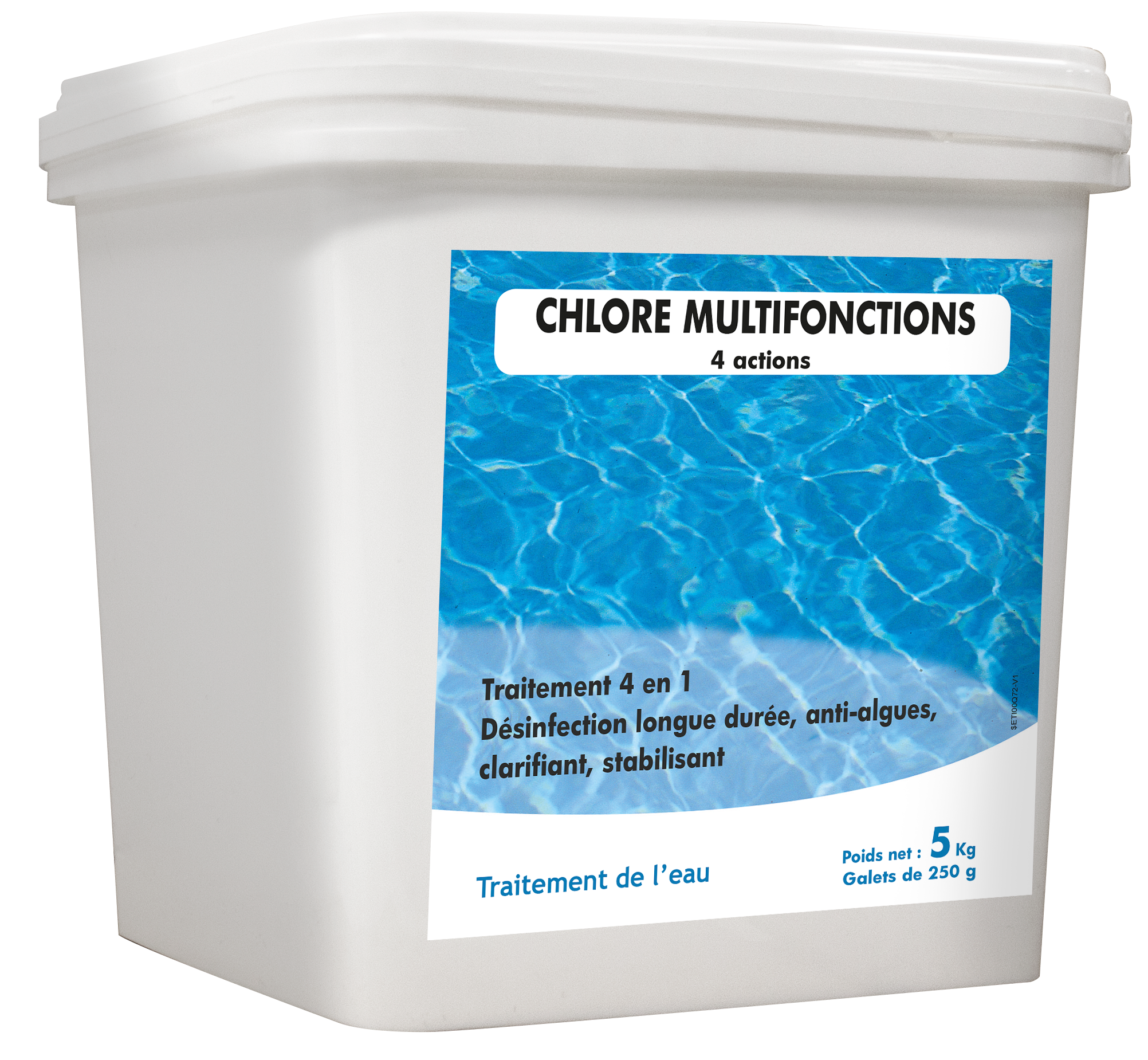 Chlore 4 actions piscine, galet 5 kg | Leroy Merlin