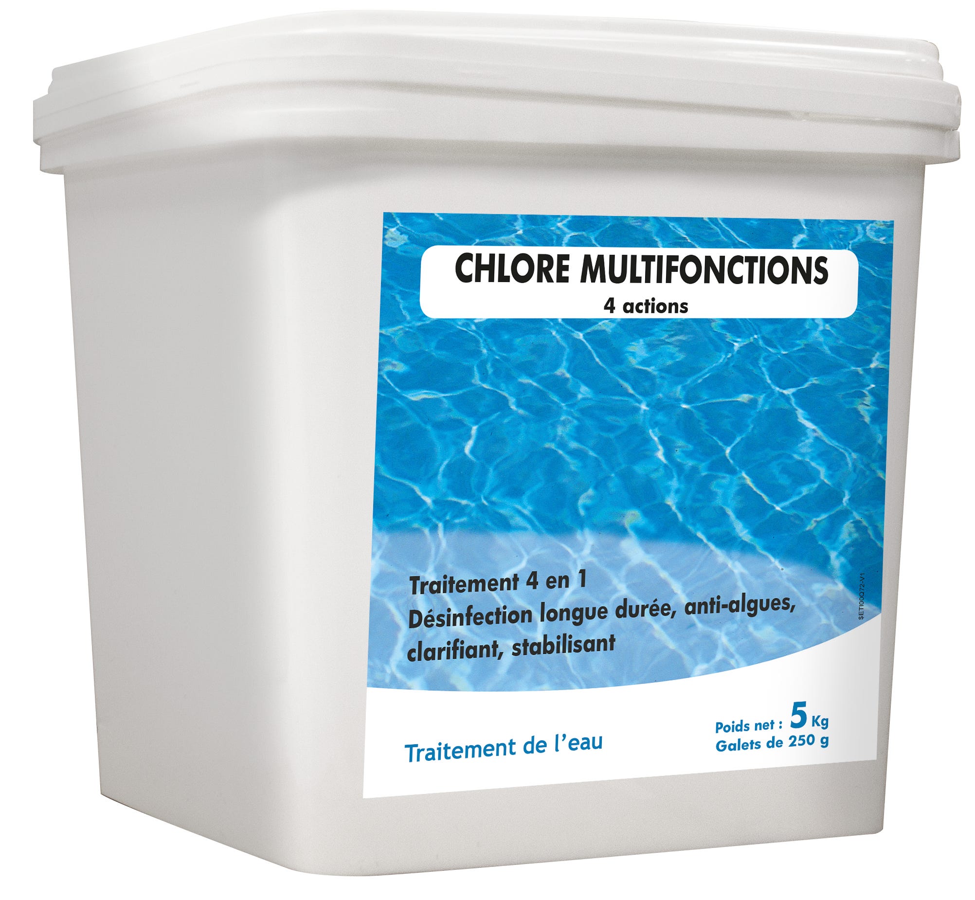 Chlore 4 actions piscine, galet 5 kg | Leroy Merlin