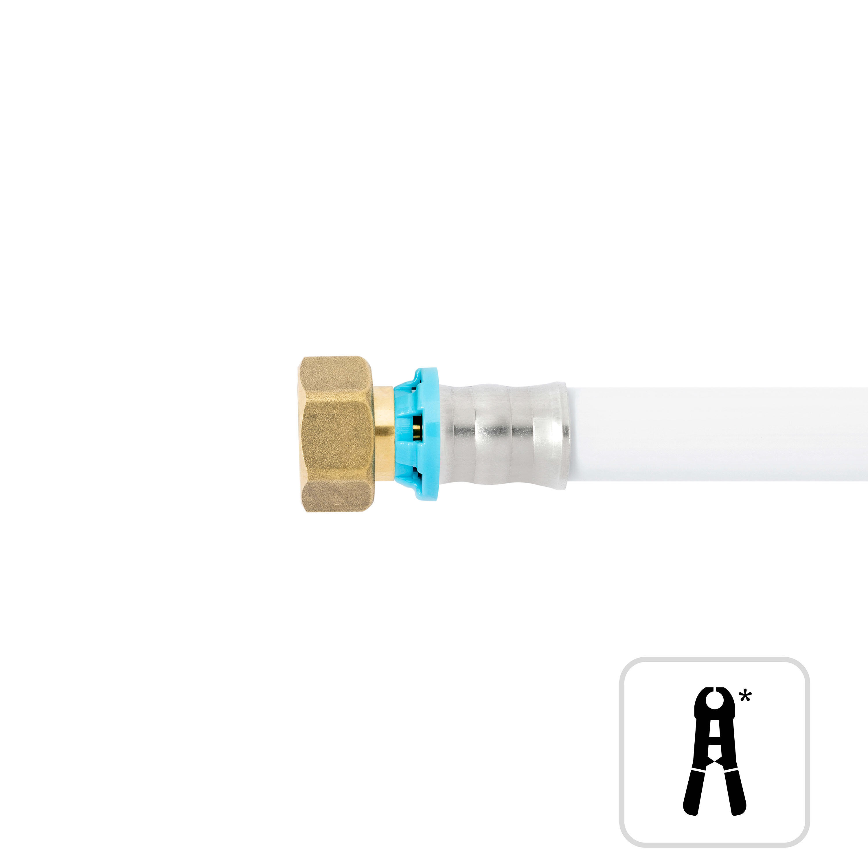 Lot de 10 raccords à sertir multicouche ⌀ 16 F15x21 (1/2