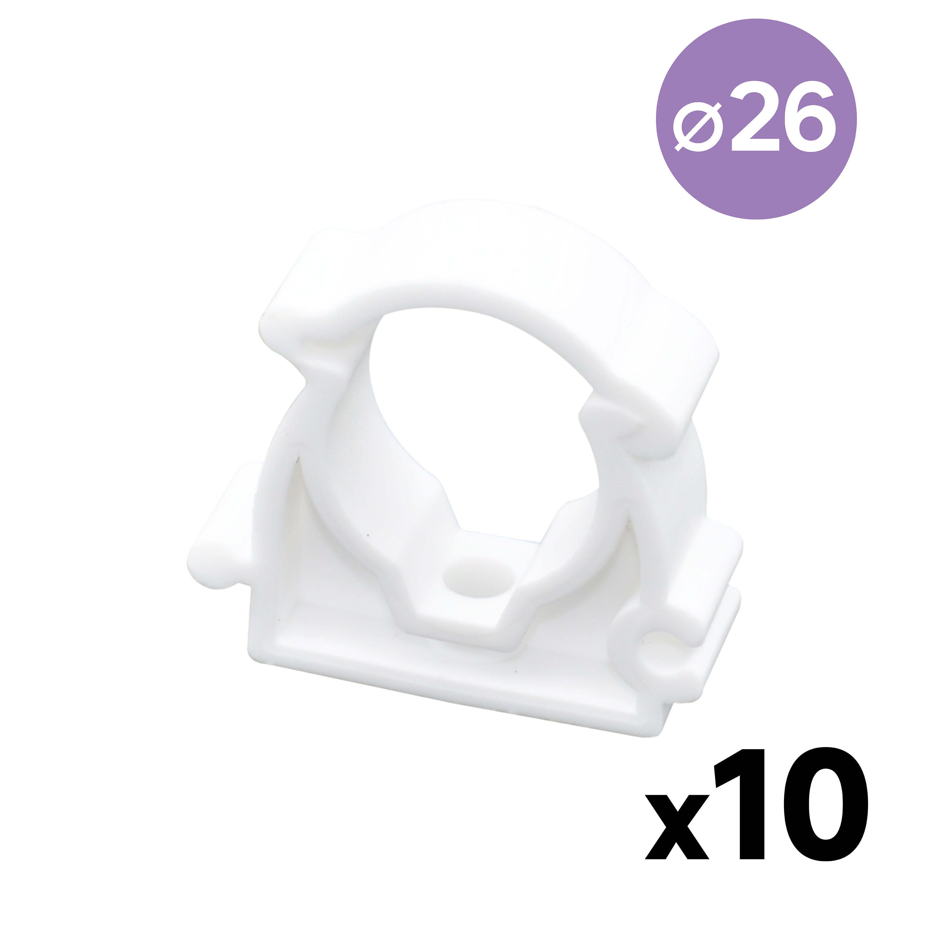 Abrazadera de fijación EQUATION Nylon ø25mm, 10 uds - 7