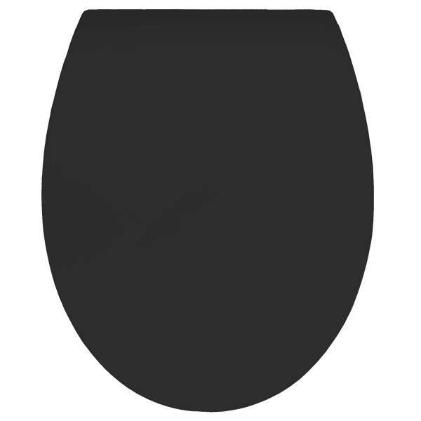 Abattant déclipsable avec frein de chute urea Click & Clean slim noir