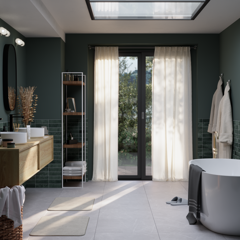 Carrelage sol/mur intérieur effet marbre gris Kanali l.59.5 x L.59.5 cm ARTENS - 3