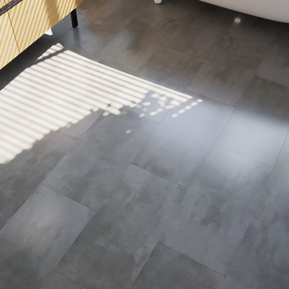 Dalle PVC clipsable forte ARTENS Seren béton moyen - 2