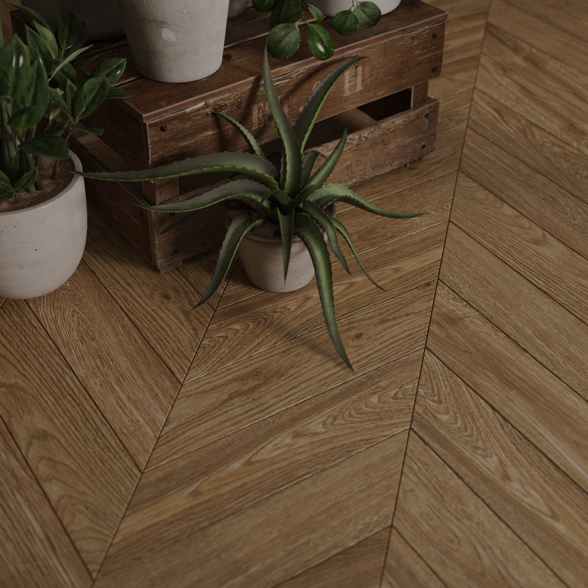 Carrelage sol/mur intérieur effet bois miel Granted l.11 x L.54 cm x Ep.9 mm - 6
