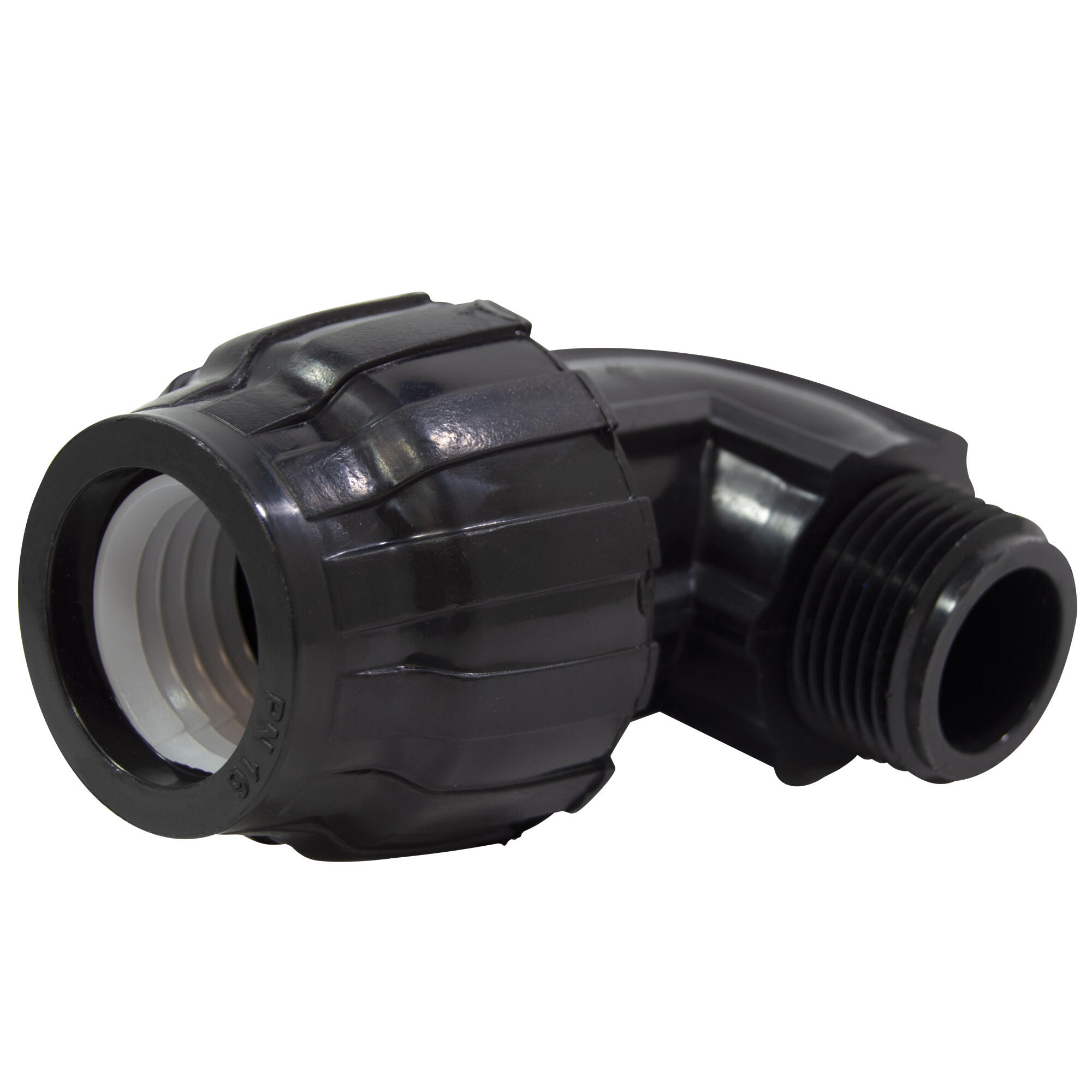 Codo rosca macho de polipropileno 32 mm x 1