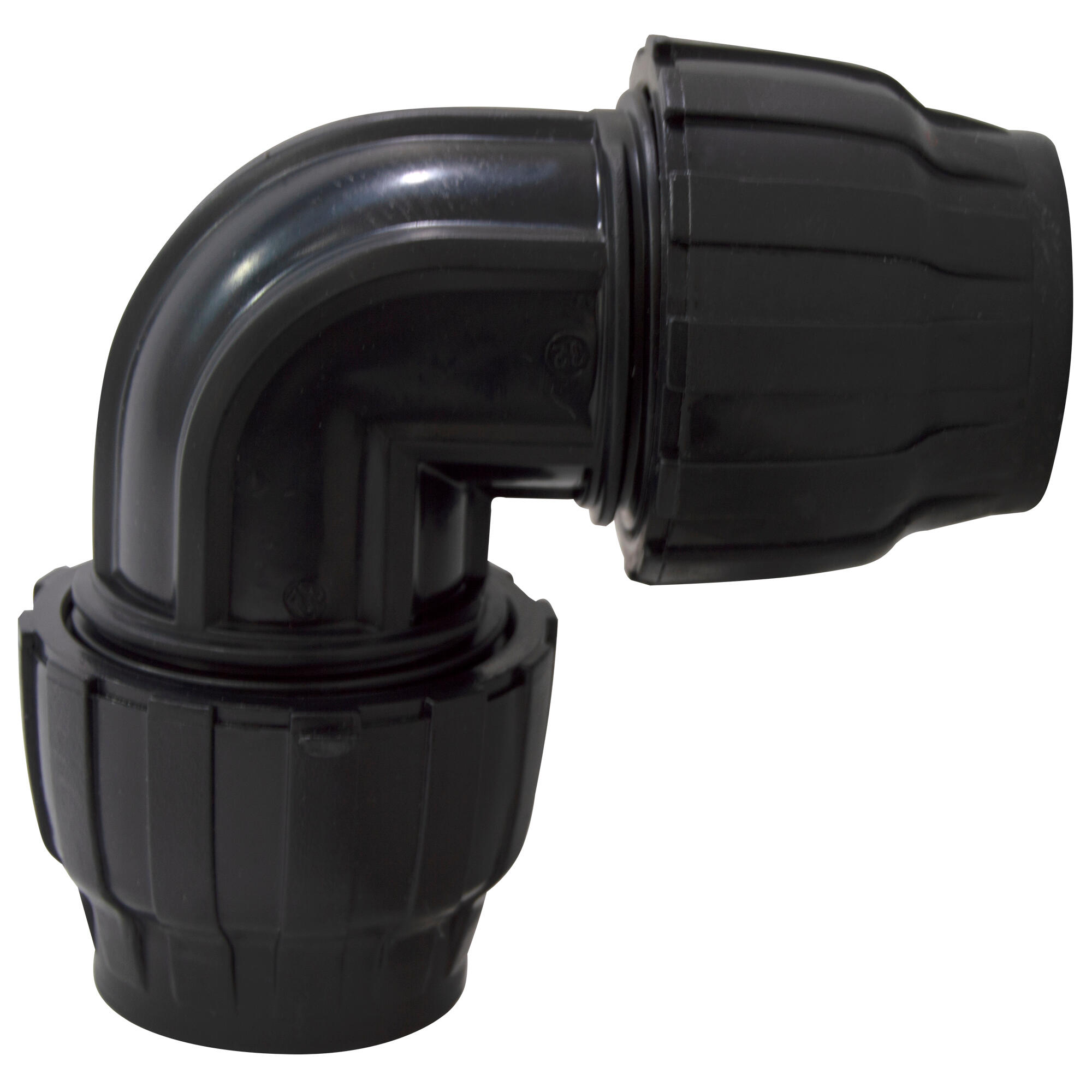 Codo bocas iguales de polipropileno 32 mm - 16 bar - 2