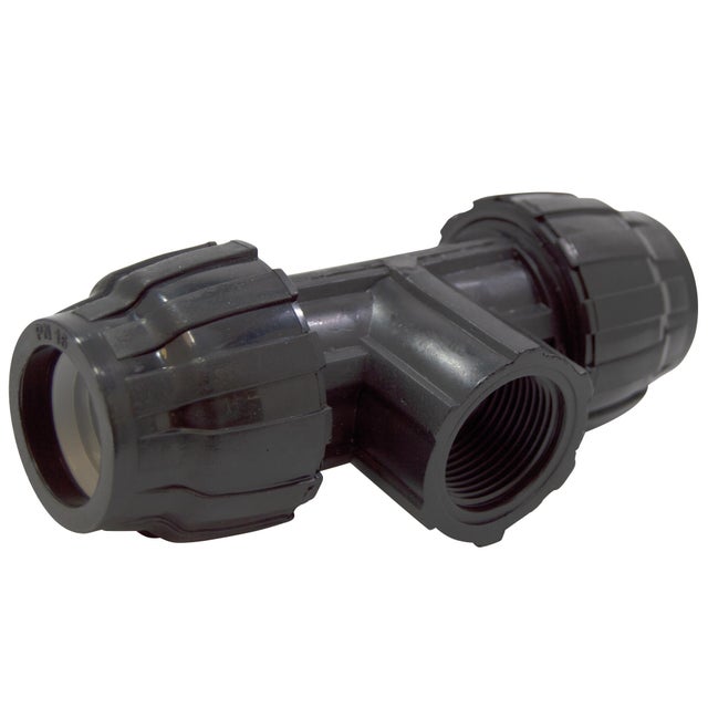Te rosca hembra de polipropileno 20 mm x 1/2