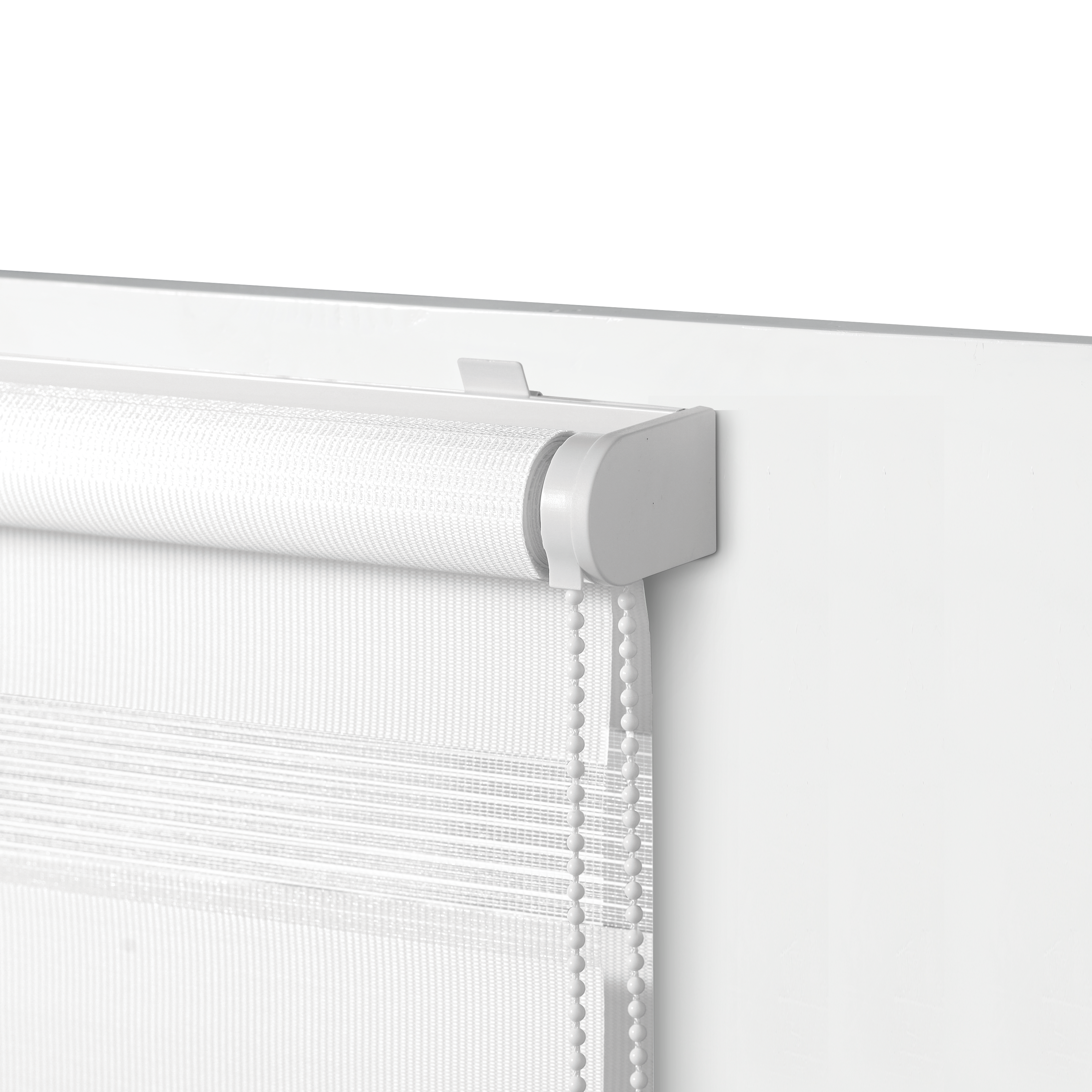 Estor enrollable noche/día 5% Rumba de 180x190 poliéster liso blanco INSPIRE con cadena - 12