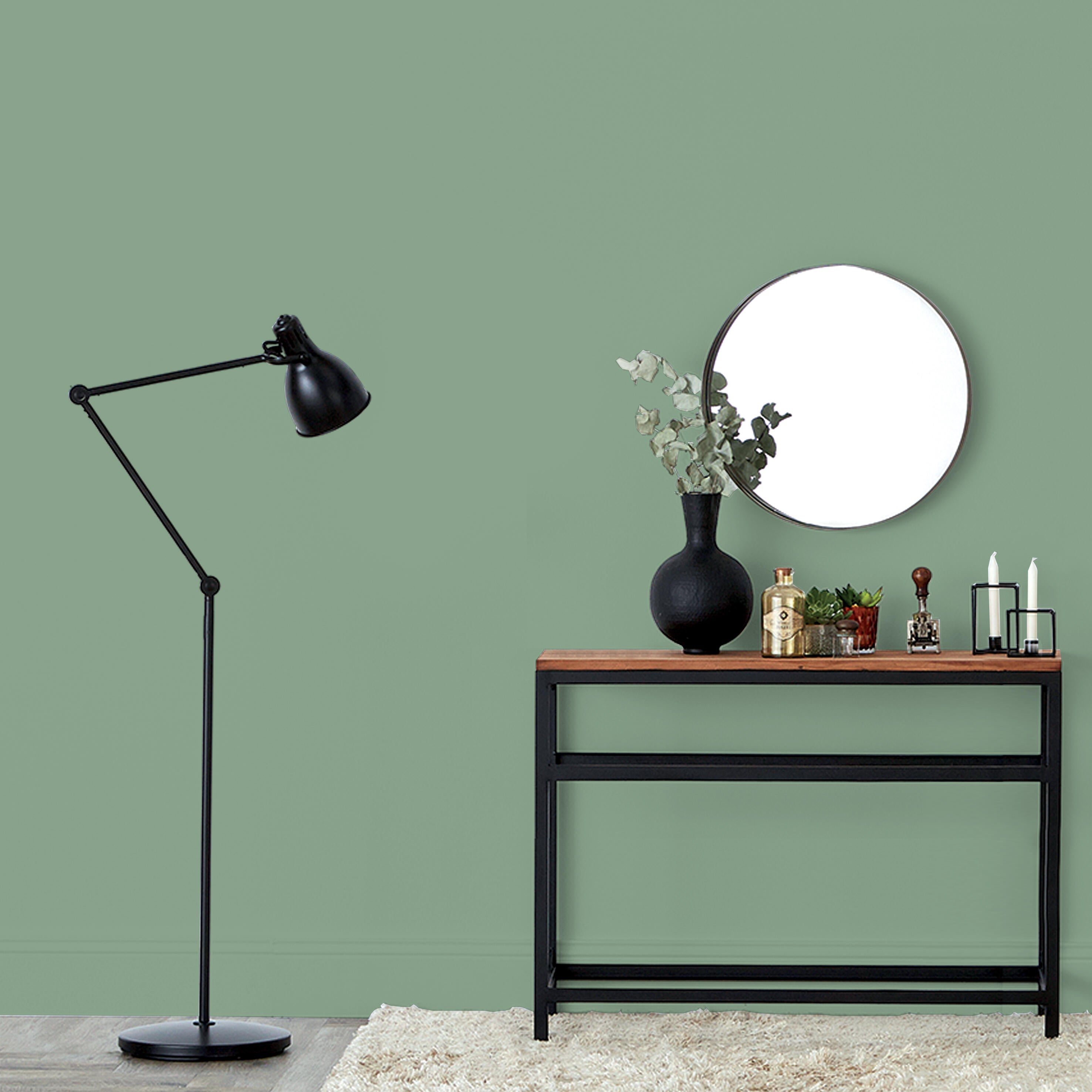 Peinture mur, boiserie, radiateur vert simsun satin RIPOLIN , 0.5L - 3