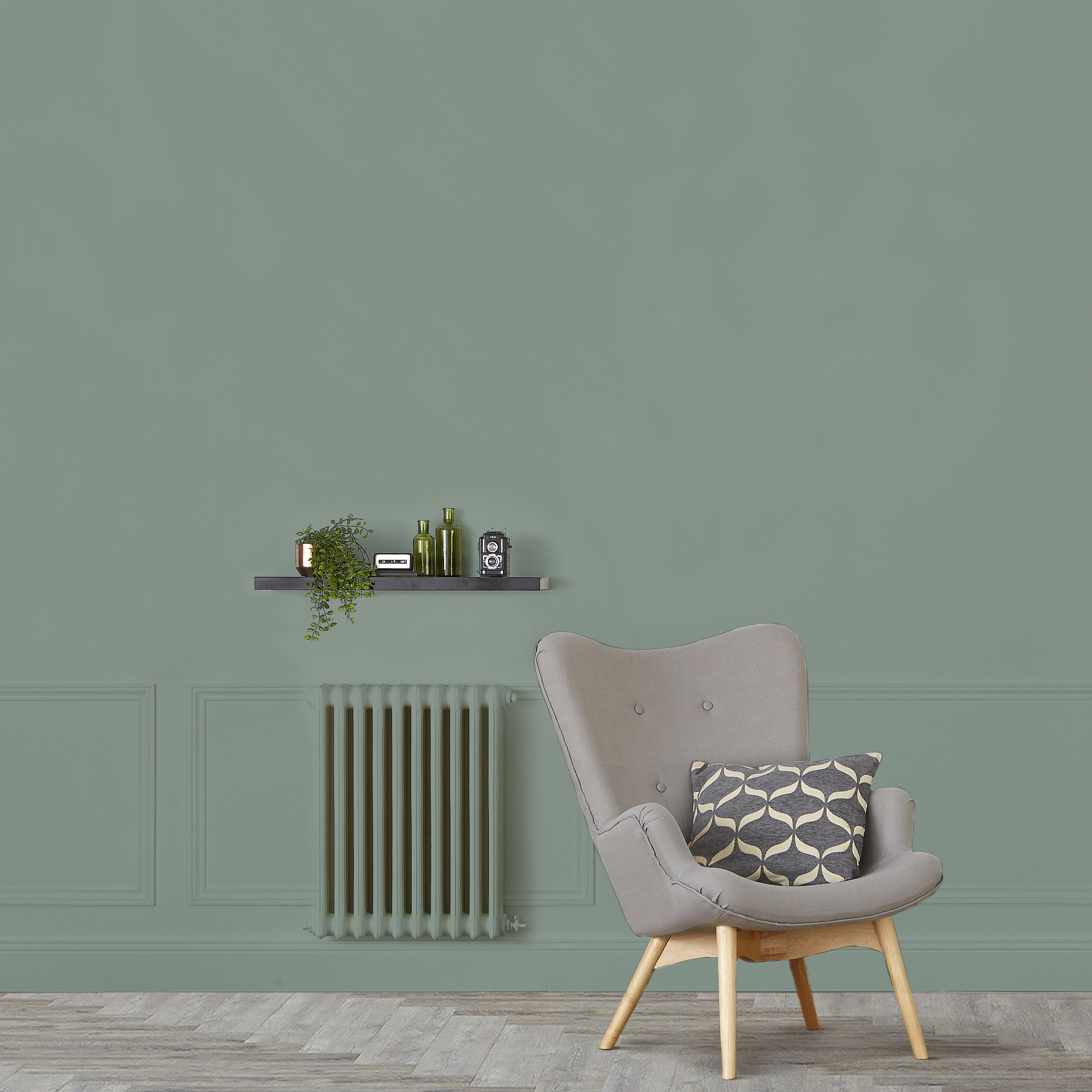 Peinture mur, boiserie, radiateur vert nobile mat RIPOLIN , 2.5L - 3