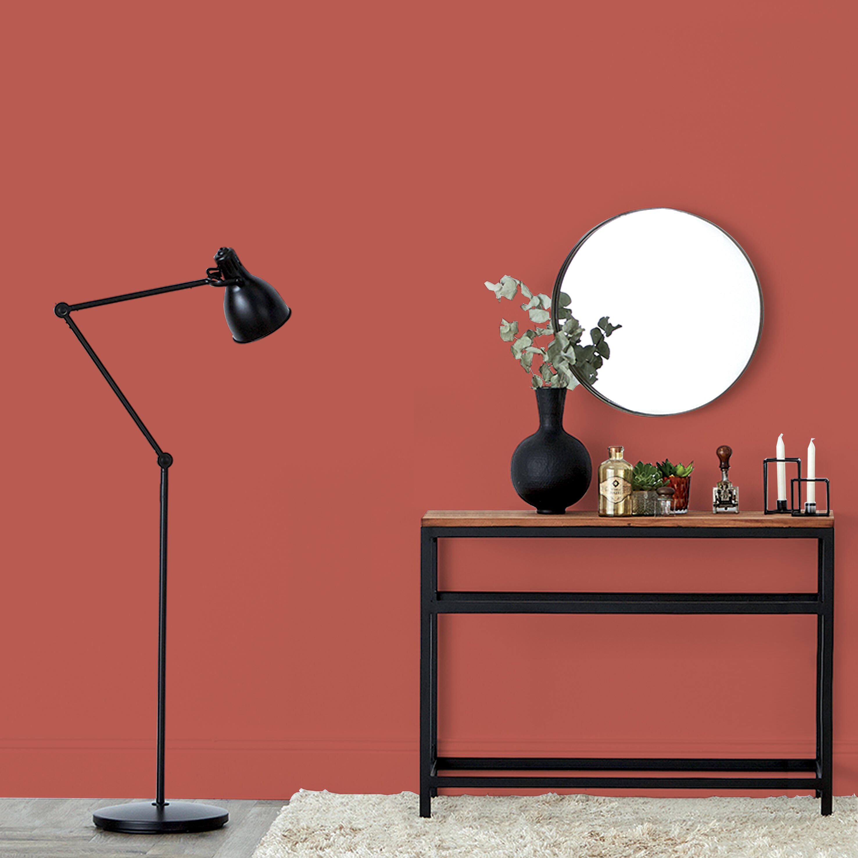 Peinture mur, boiserie, radiateur rouge chianti satin RIPOLIN , 2.5L - 3