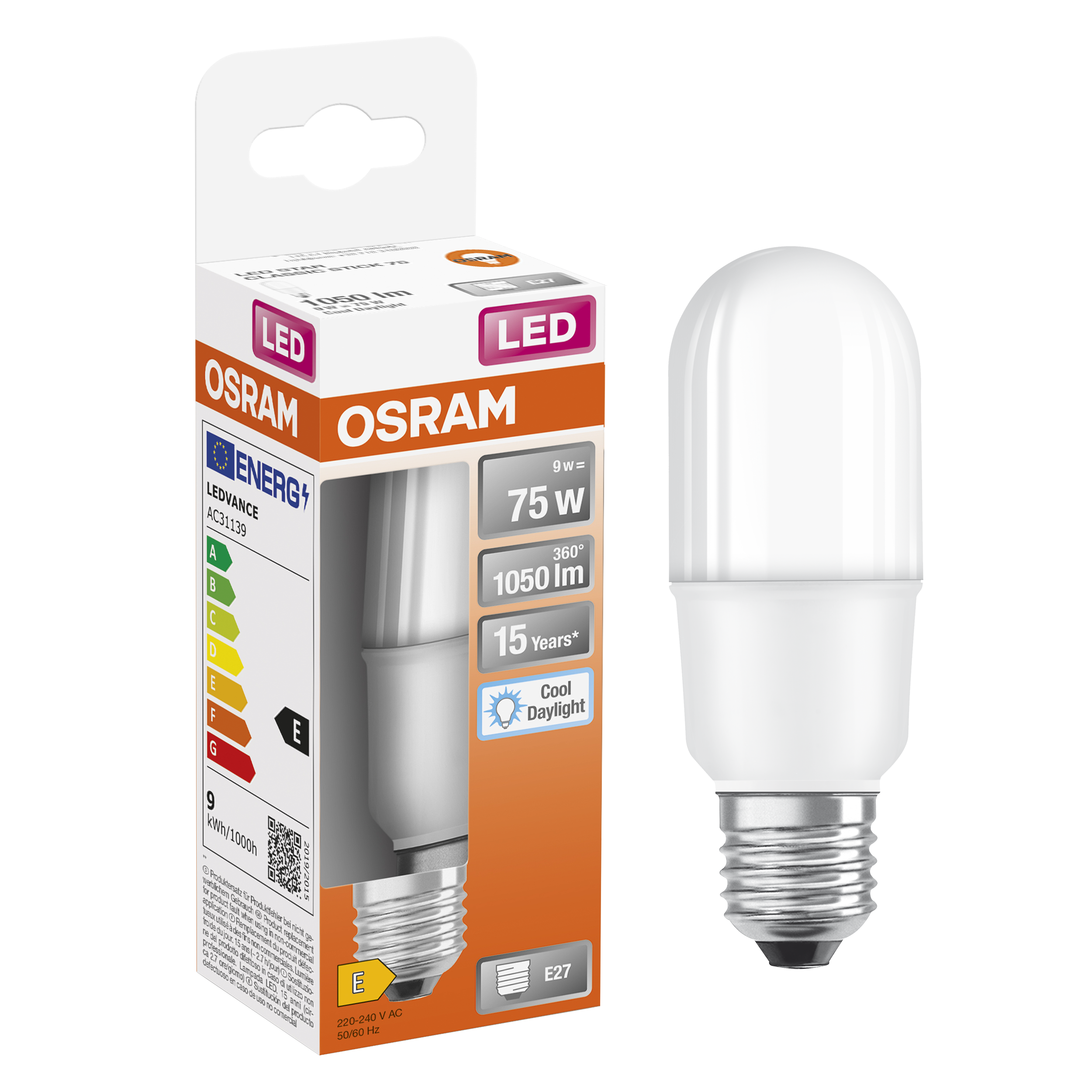 Żarówka LED E27 9 W 1050 lm Zimna biel Lexman